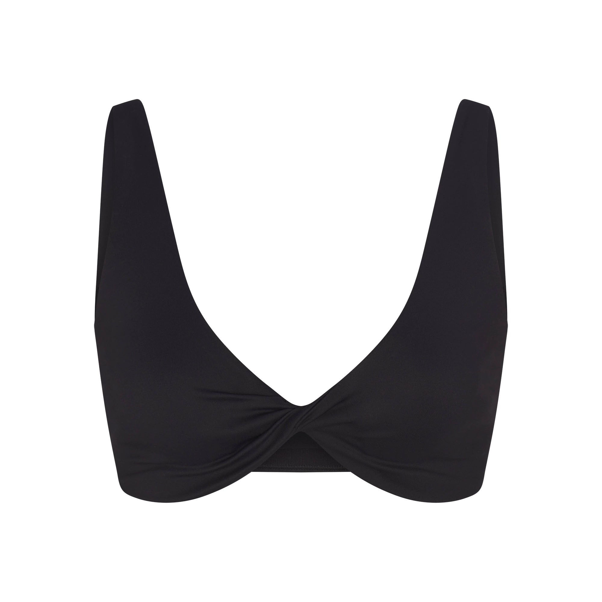 NikeSKIMS MATTE TWIST-FRONT BRA | OBSIDIAN
