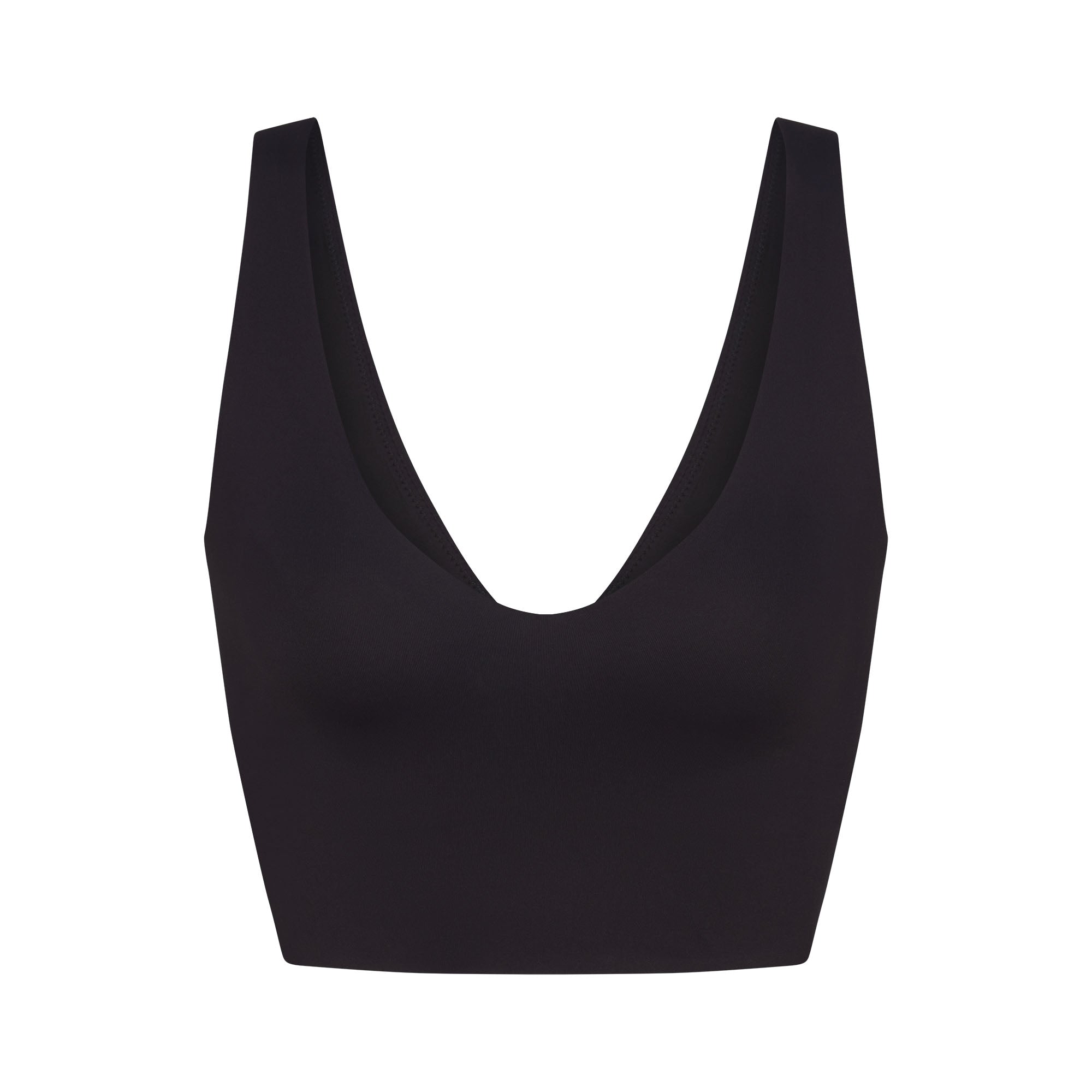 NikeSKIMS MATTE V-NECK BRA TOP | OBSIDIAN