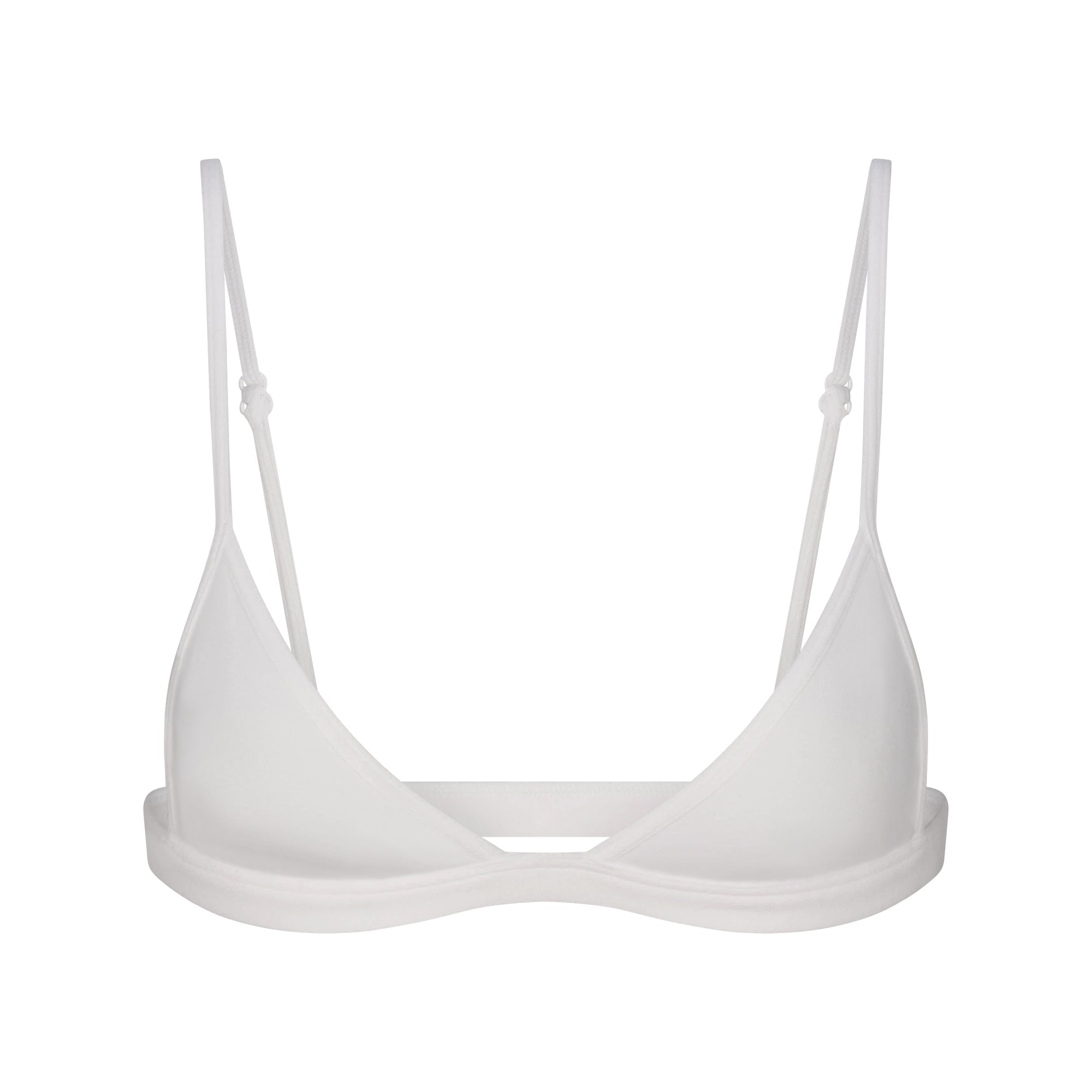 SKIMS EVERYDAY COTTON TRIANGLE BRALETTE | SNOW