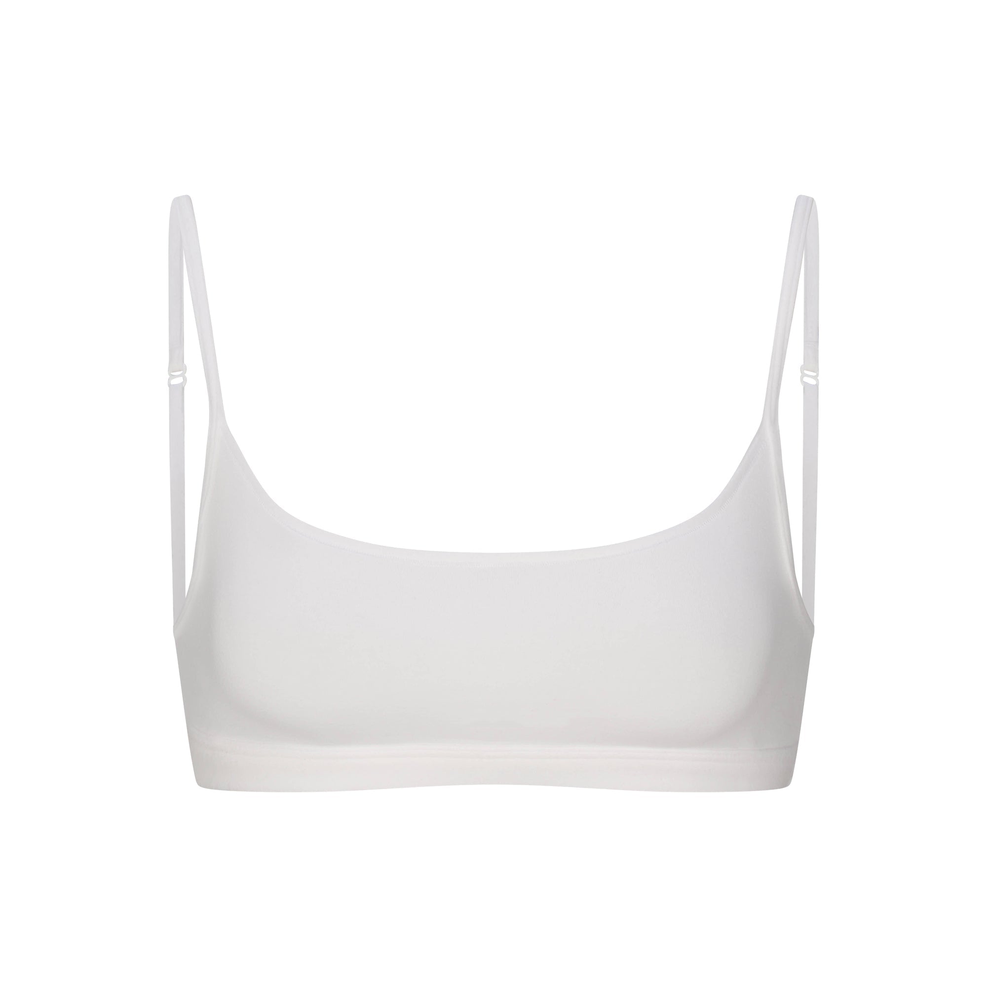 SKIMS EVERYDAY COTTON SCOOP BRALETTE | SNOW