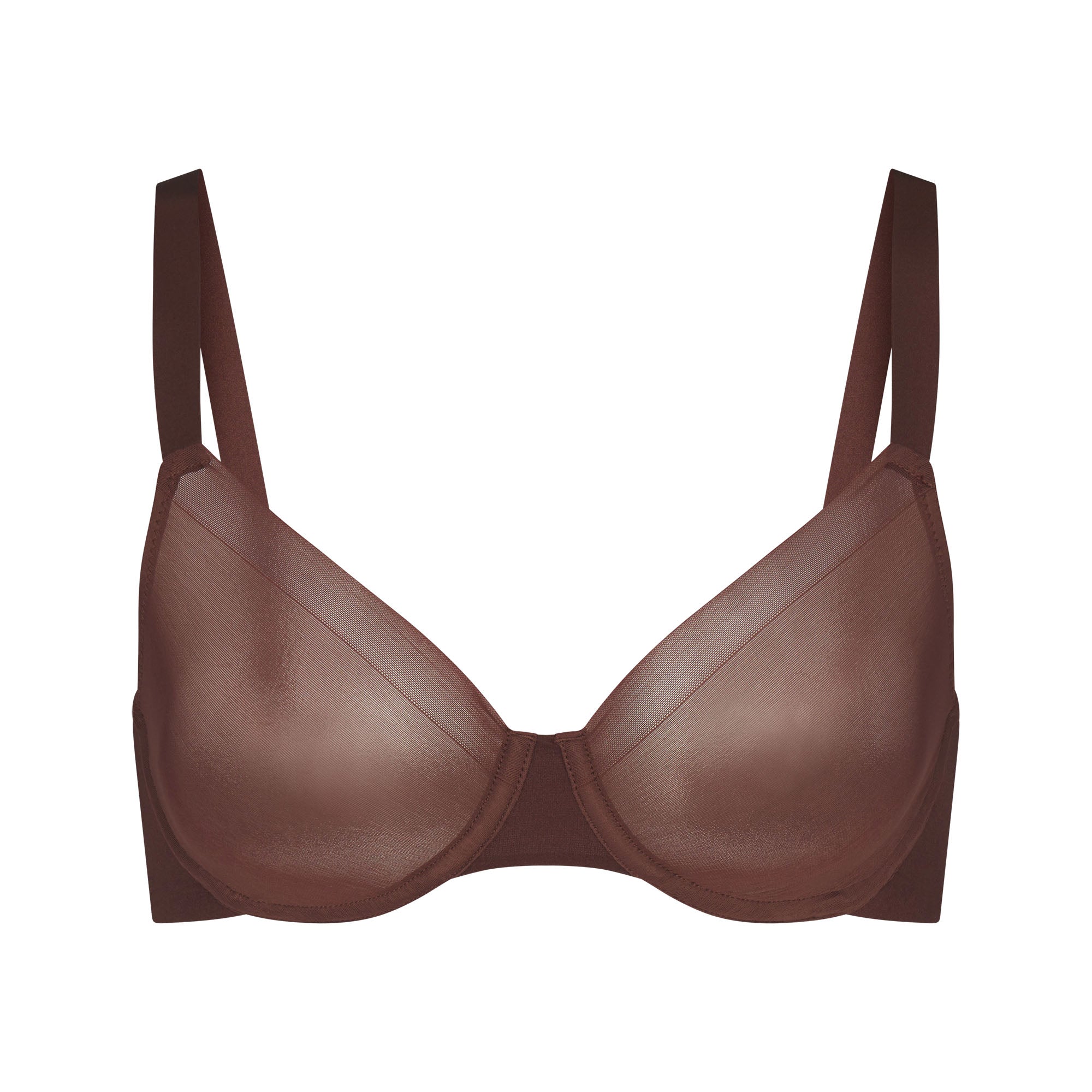 SKIMS NO SHOW UNLINED DEMI BRA | COCOA