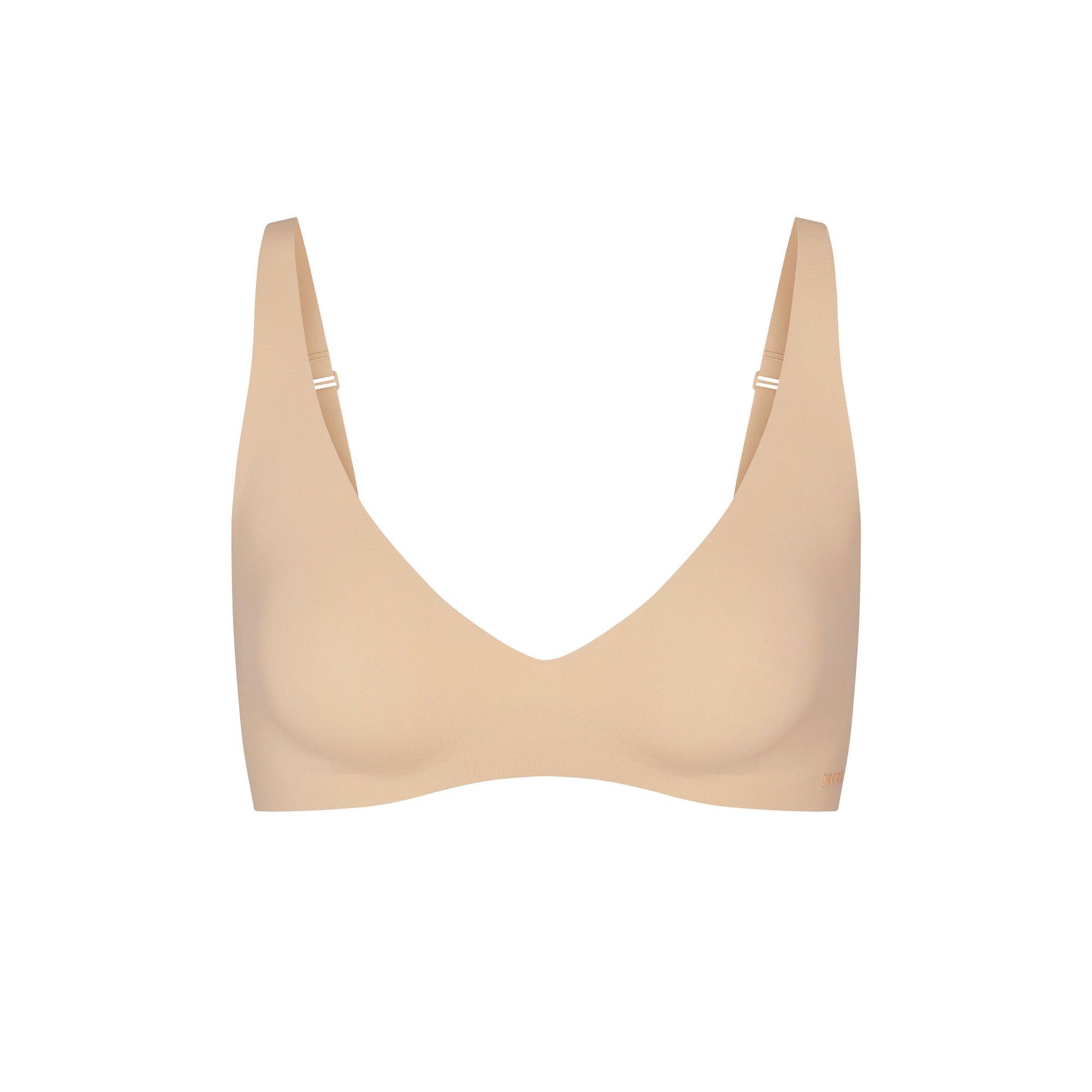 SKIMS NAKED PLUNGE BRALETTE | CLAY