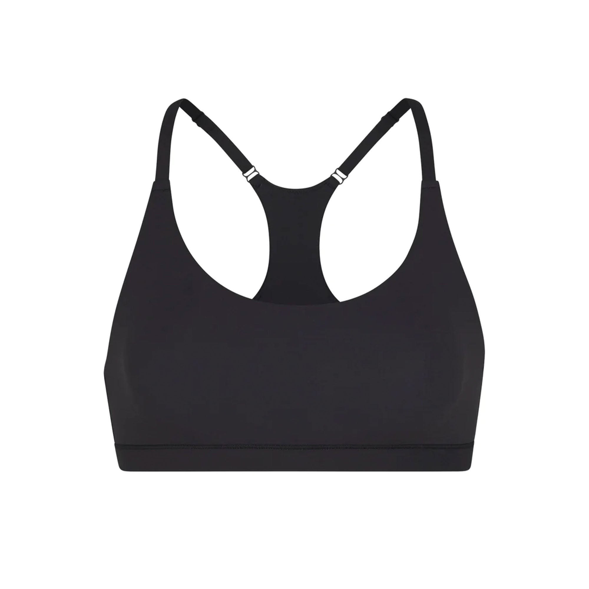 SKIMS FITS EVERYBODY RACERBACK SCOOP BRALETTE | ONYX