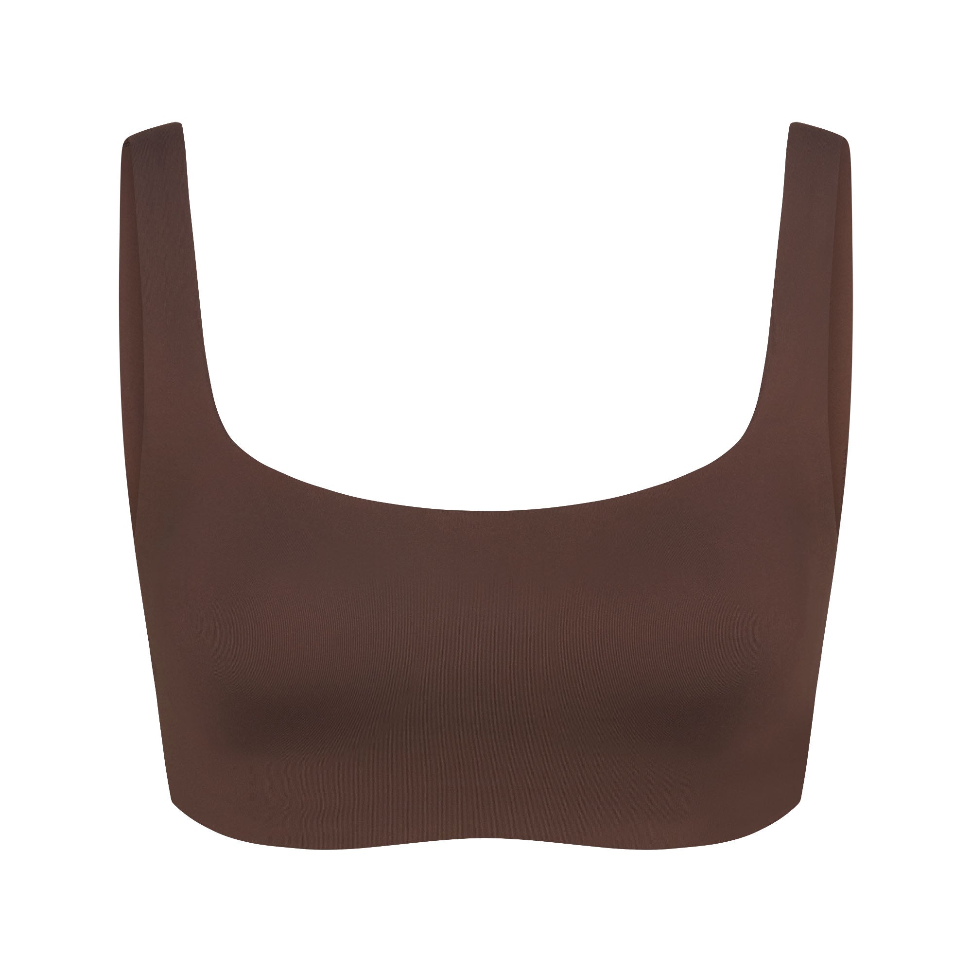NikeSKIMS MATTE SCOOP NECK BRA | DARK SEPIA