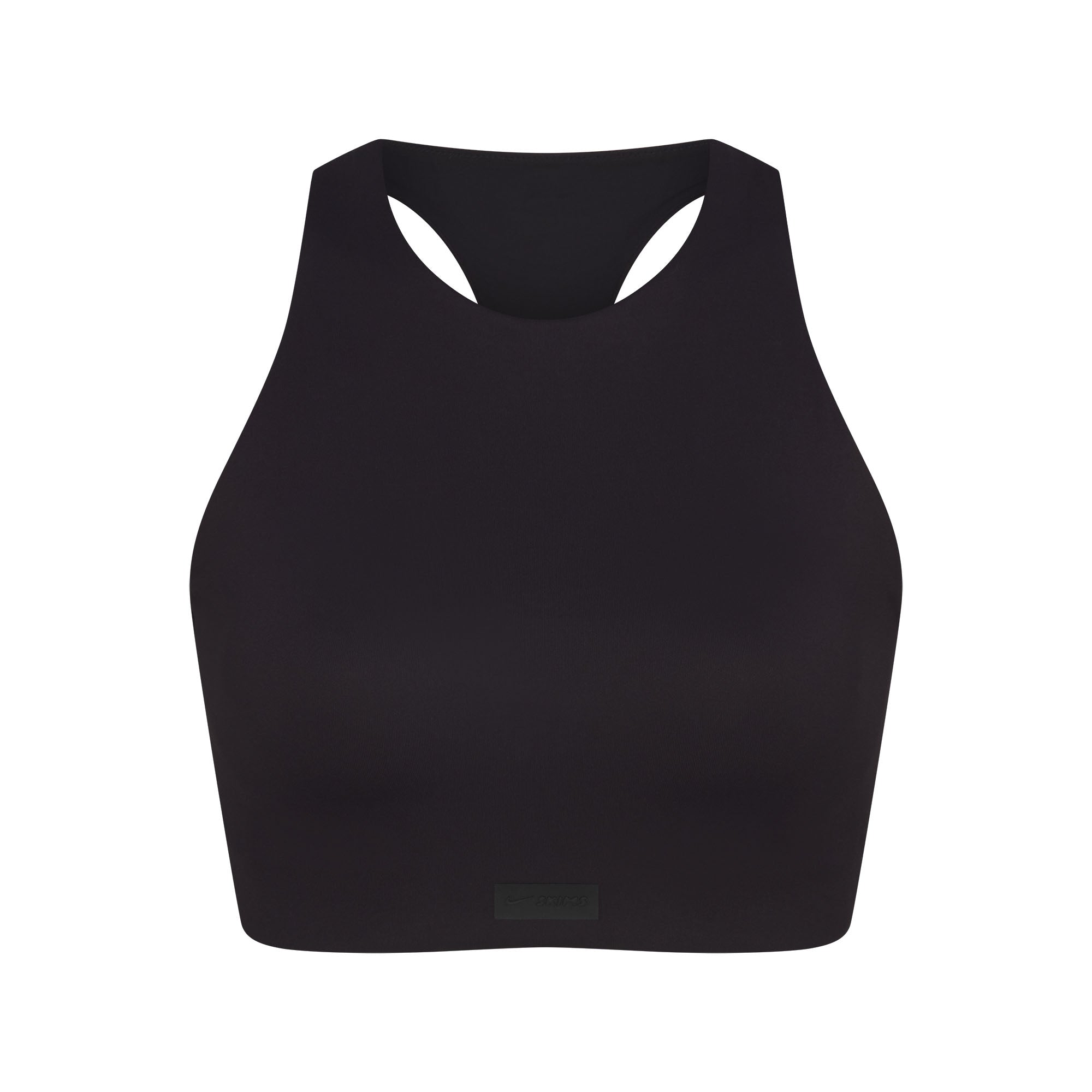 NikeSKIMS MATTE HIGH NECK BRA | OBSIDIAN