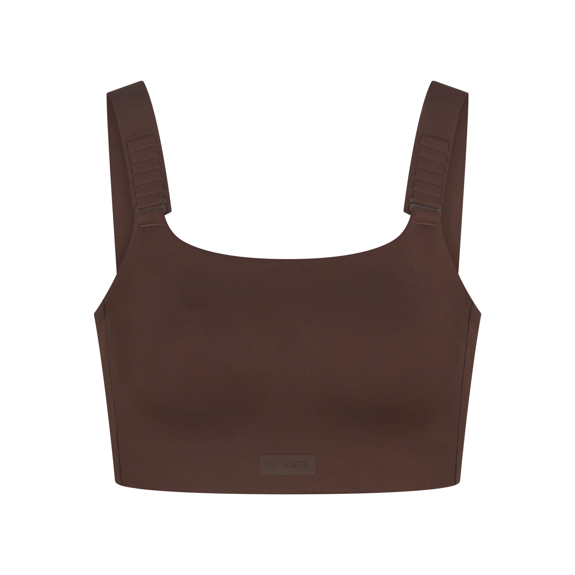NikeSKIMS MATTE WIDE STRAP BRA | DARK SEPIA