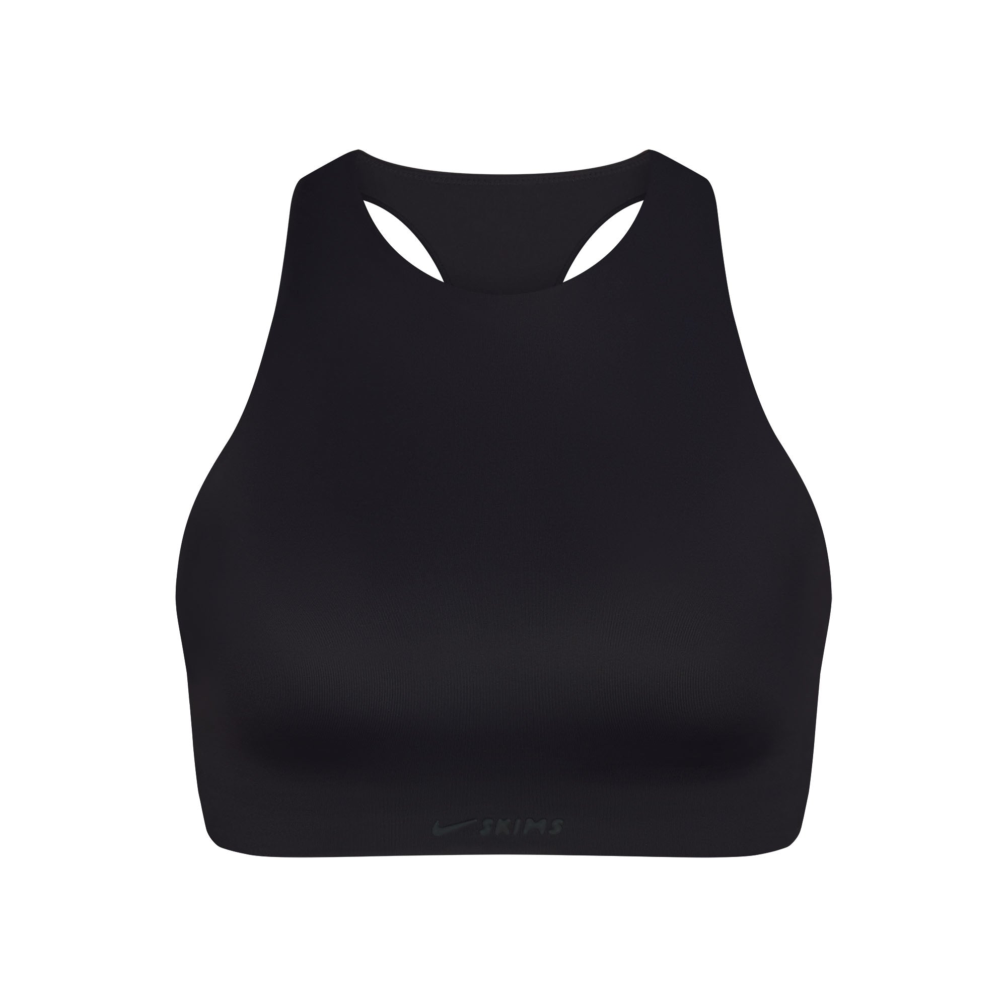 NikeSKIMS SHINE HIGH NECK BRA | OBSIDIAN