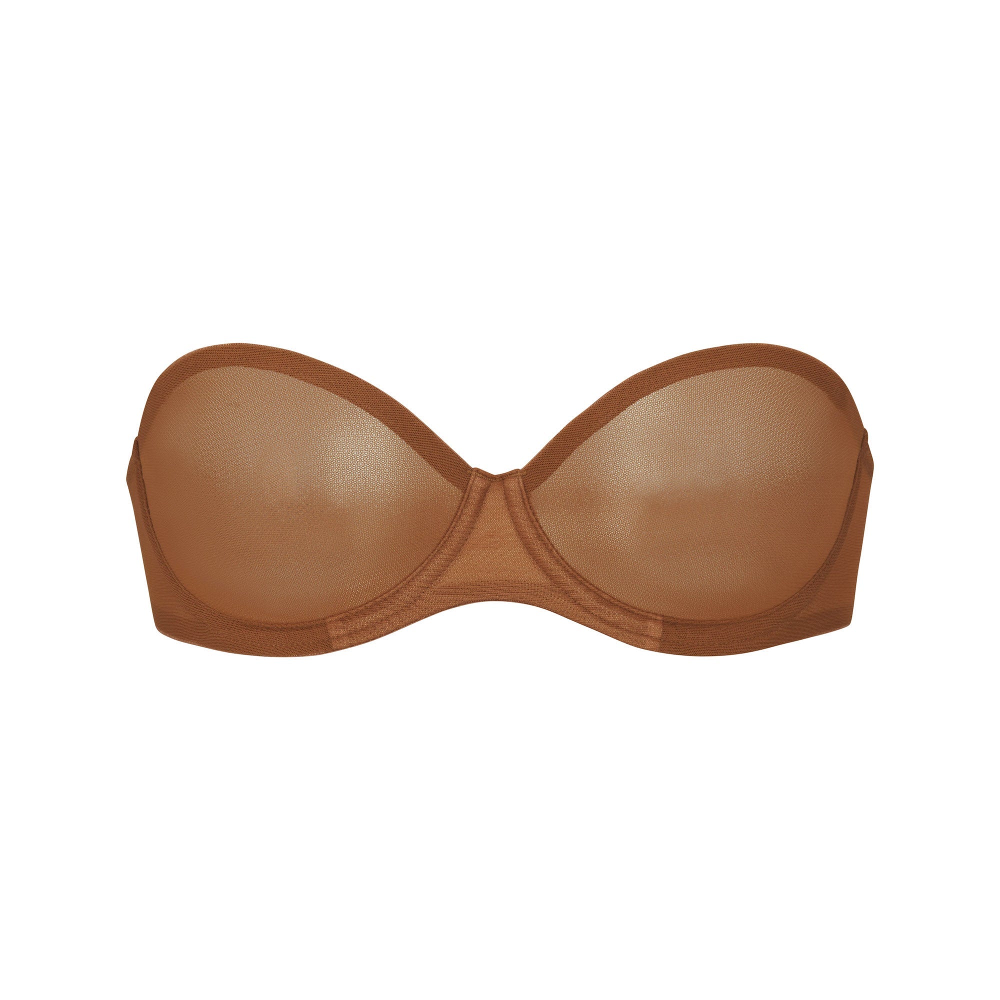 SKIMS ULTRA FINE MESH STRAPLESS BRA | BRONZE