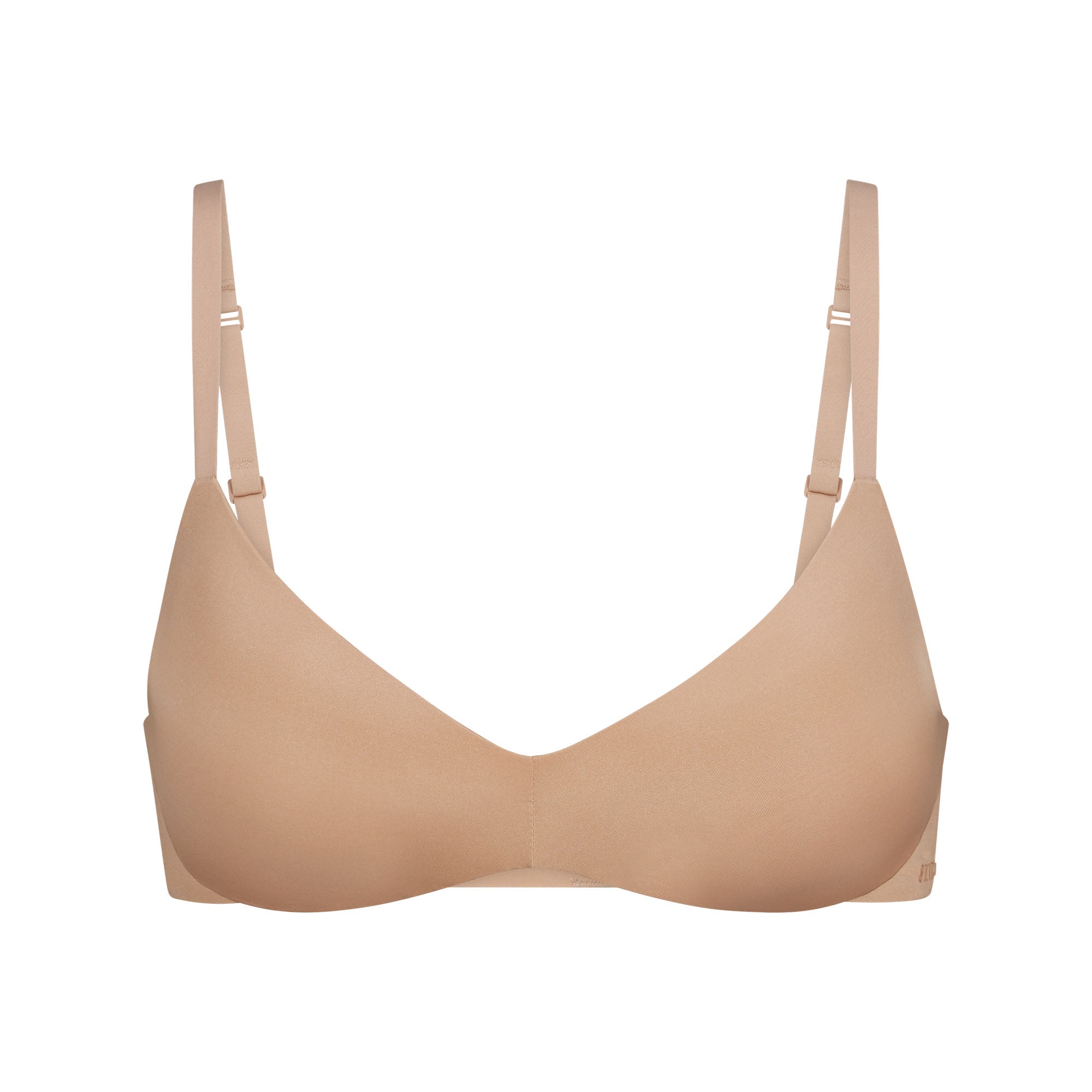 SKIMS WIRELESS FORM PUSH-UP PLUNGE BRA | CLAY