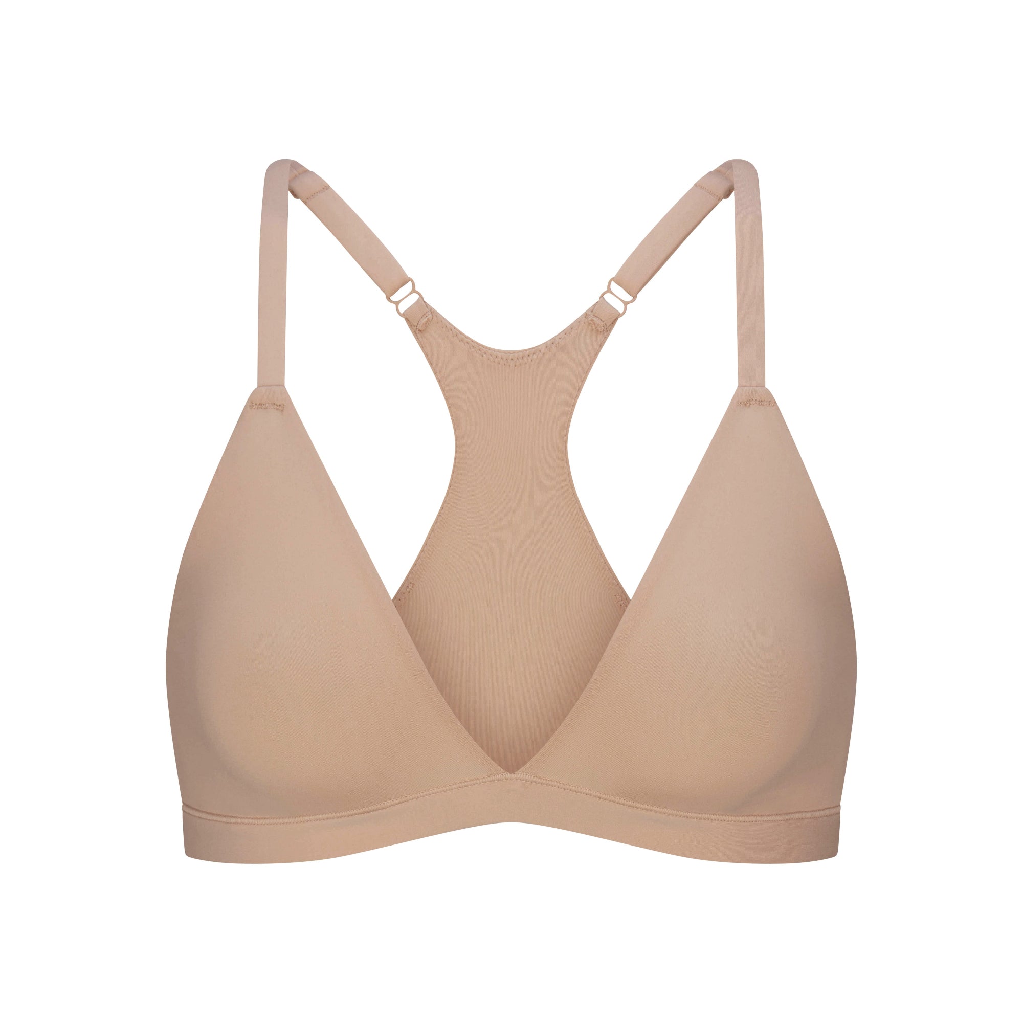 SKIMS FITS EVERYBODY RACERBACK TRIANGLE BRALETTE | CLAY
