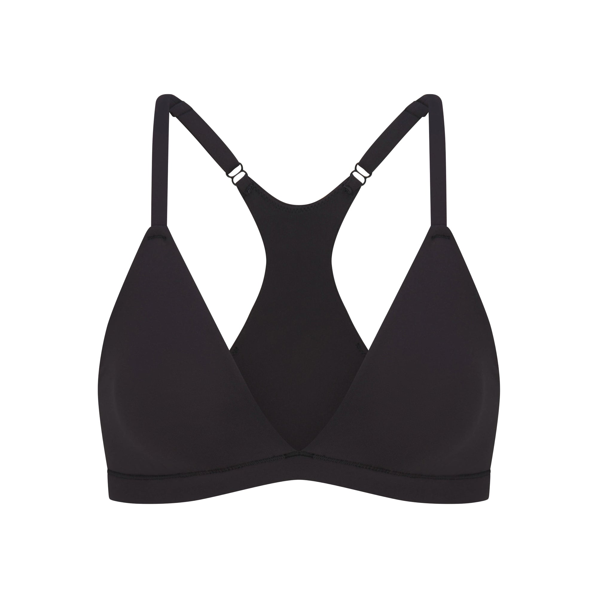 SKIMS FITS EVERYBODY RACERBACK TRIANGLE BRALETTE | ONYX
