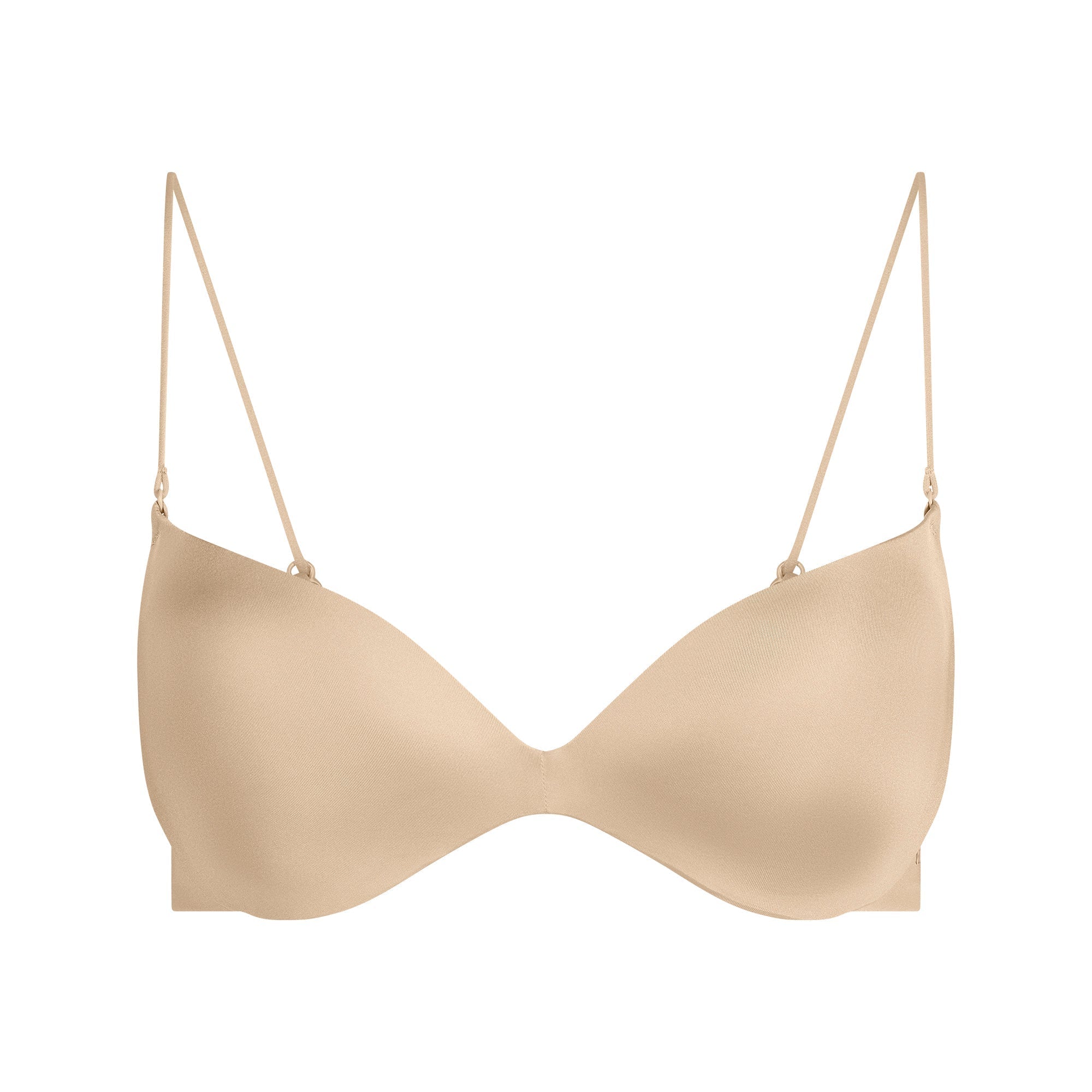 SKIMS WIRELESS FORM MICRO STRAP PLUNGE BRA | SAND