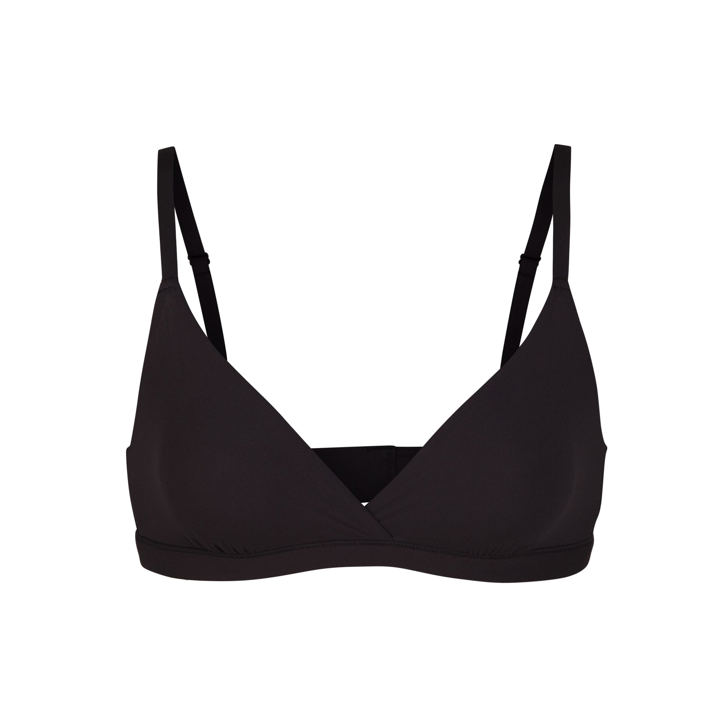 SKIMS FITS EVERYBODY CROSSOVER BRALETTE | ONYX