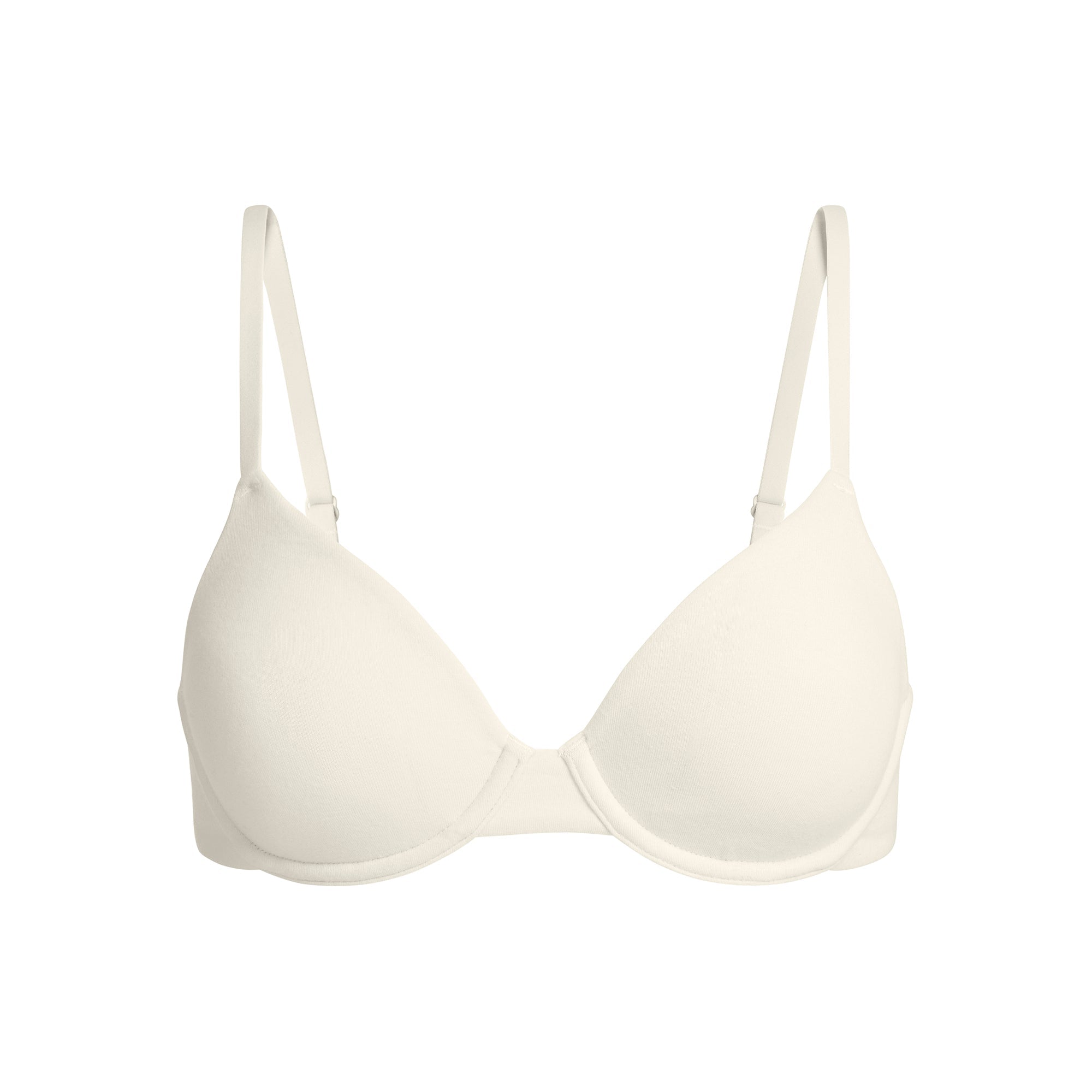 SKIMS COTTON JERSEY T-SHIRT BRA | BONE
