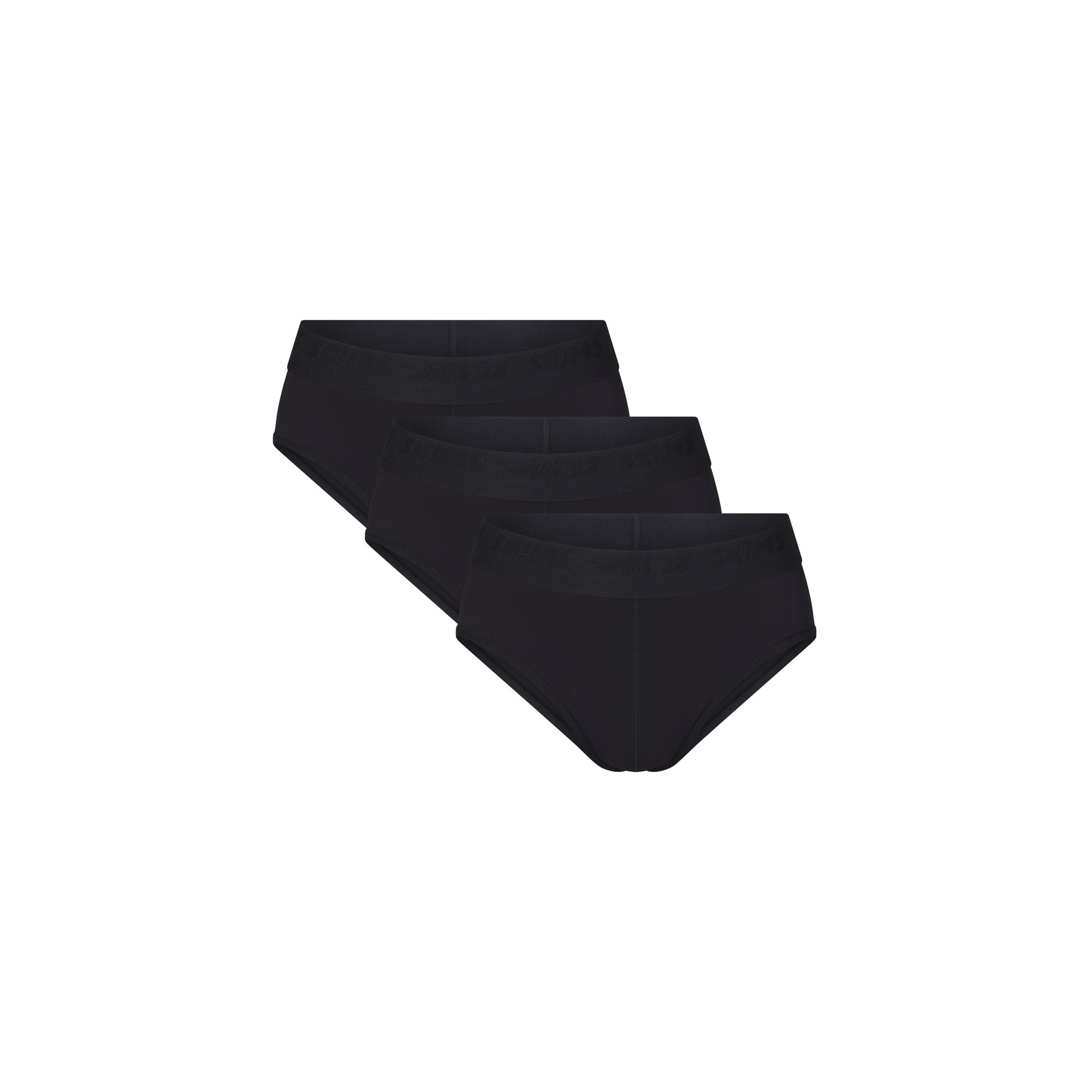 SKIMS STRETCH MENS BRIEF 3-PACK | OBSIDIAN