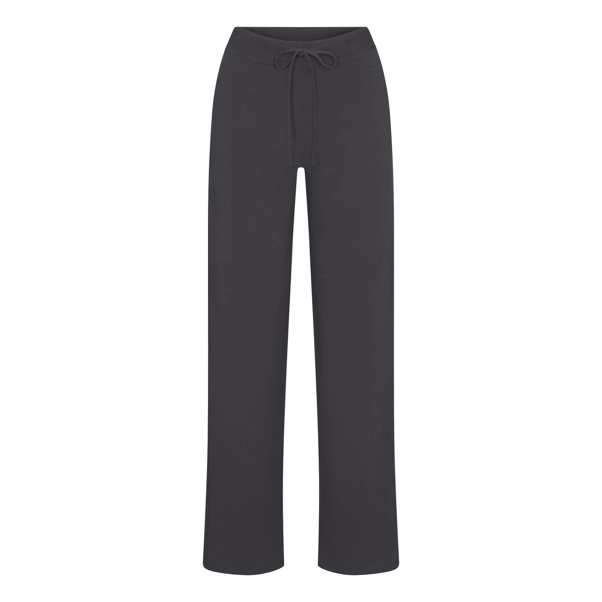 SKIMS COTTON JERSEY STRAIGHT LEG PANT | ASH