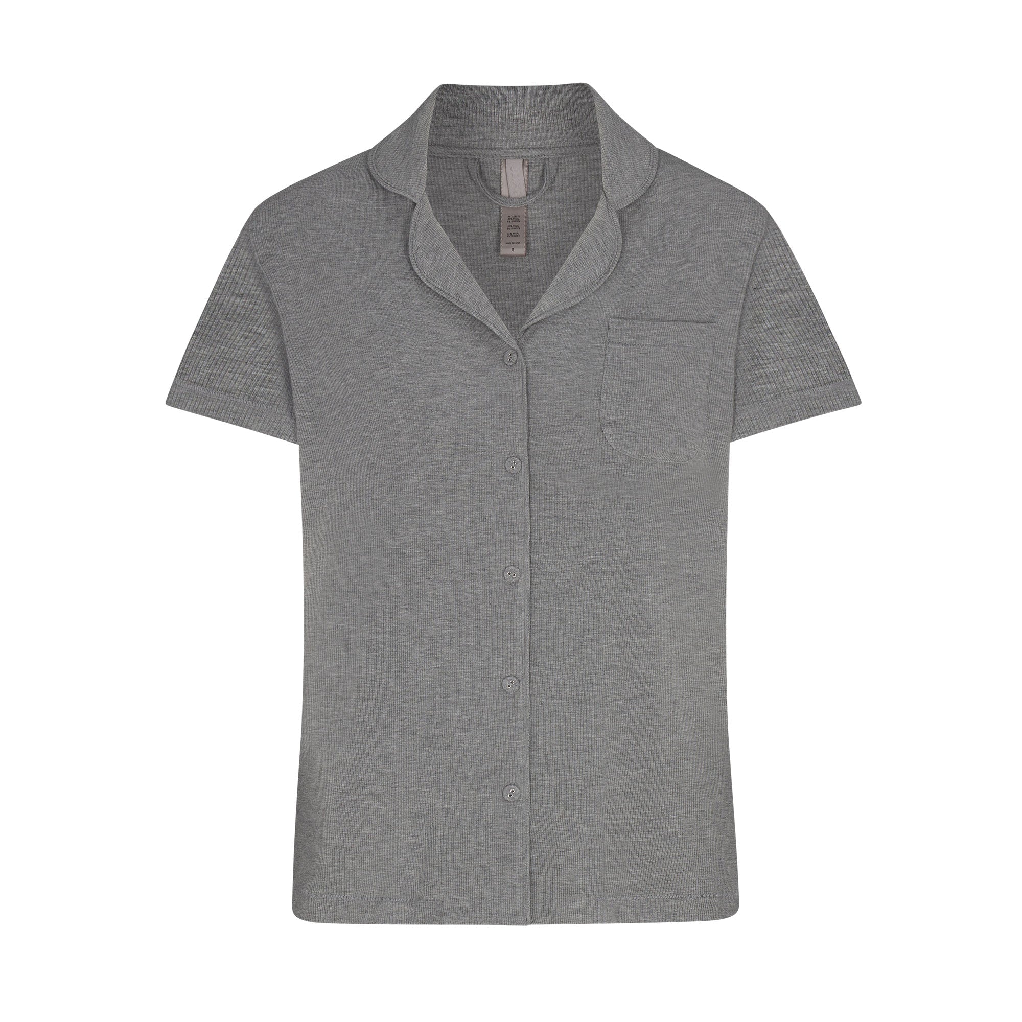 SKIMS SOFT LOUNGE SHORT SLEEP SET | HEATHER GREY