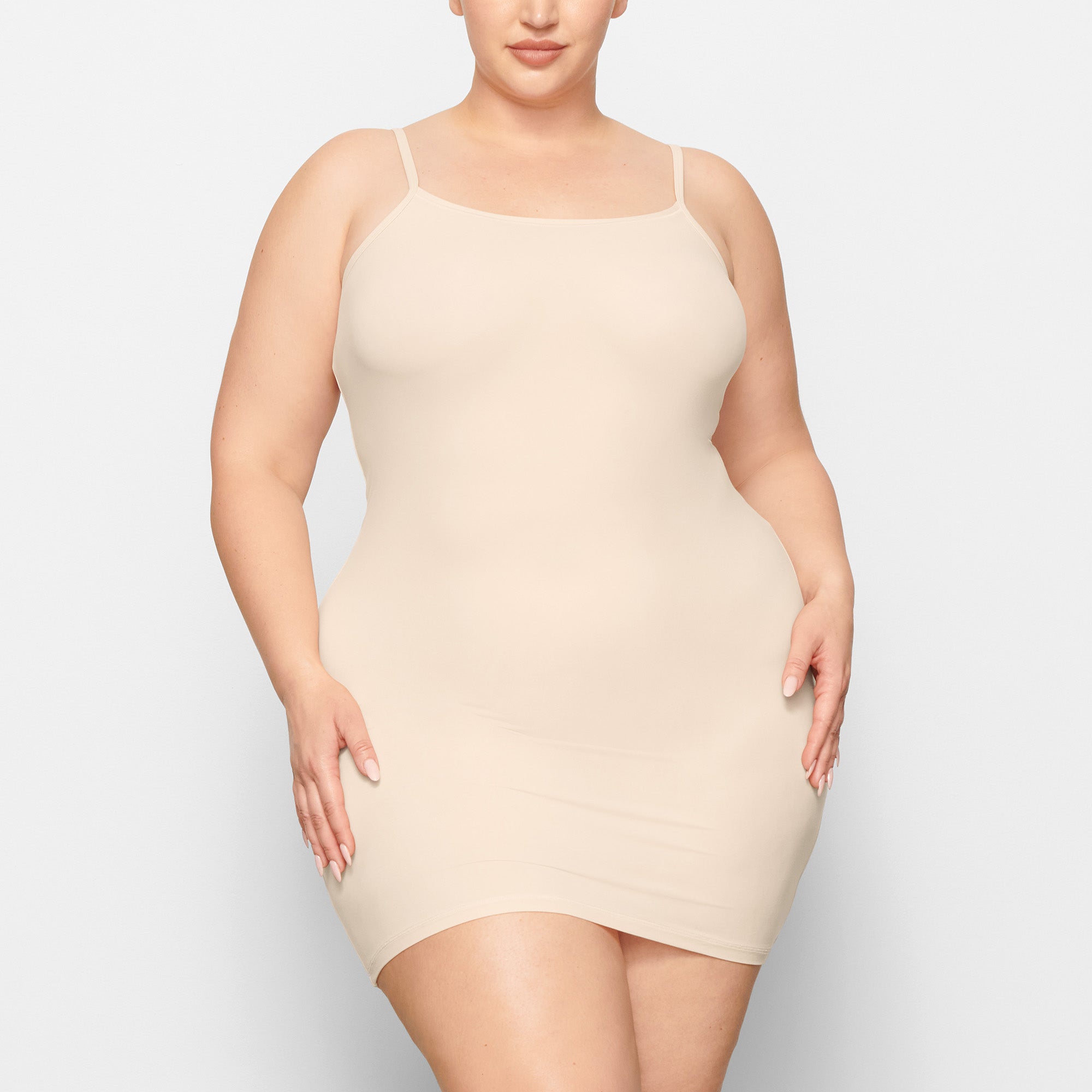 SKIMS FITS EVERYBODY SLIP DRESS | SAND