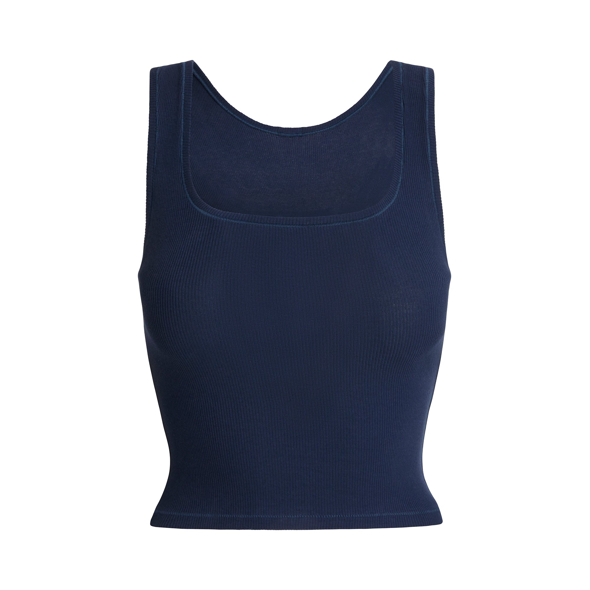 SKIMS COTTON RIB TANK | NAVY