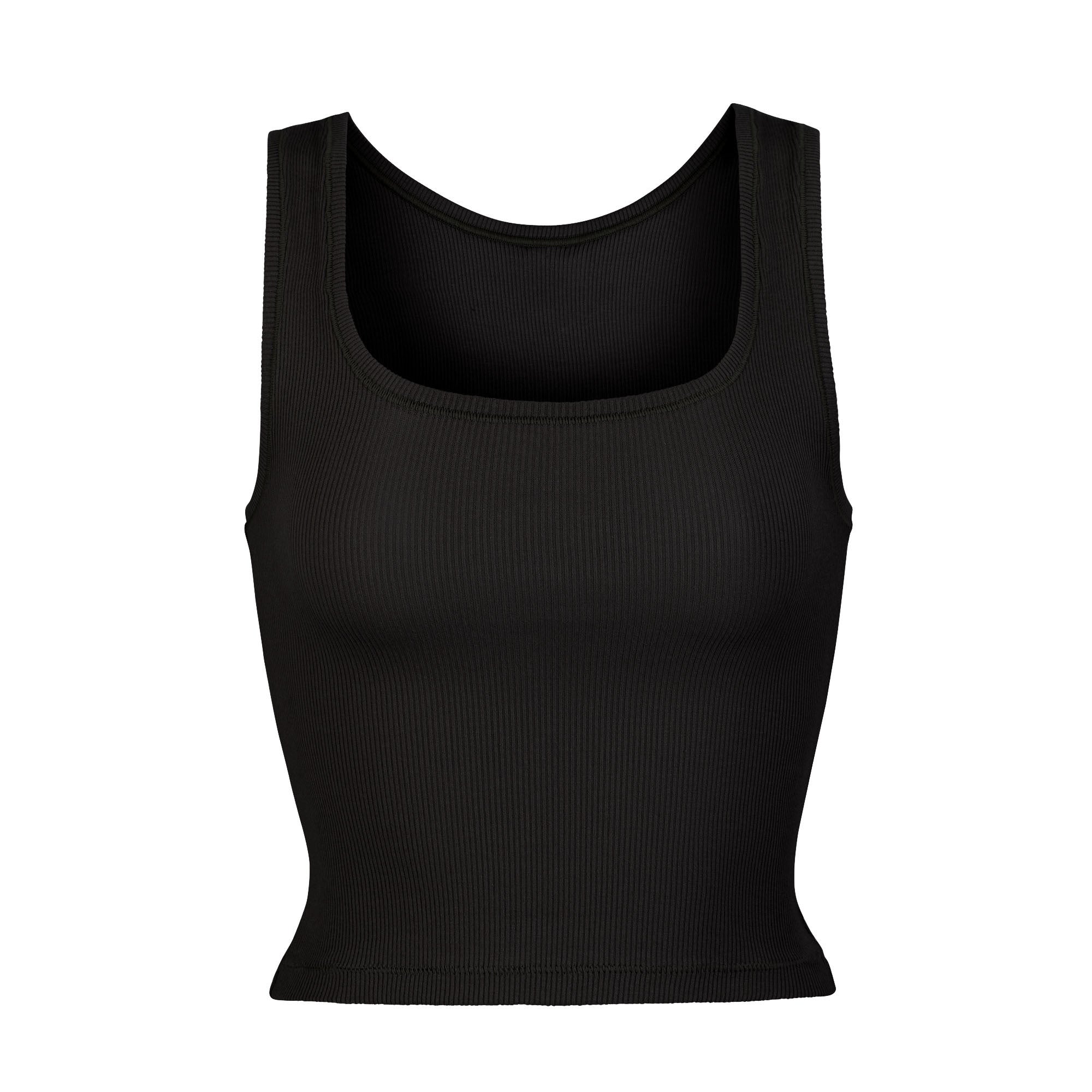 SKIMS COTTON RIB TANK | SOOT