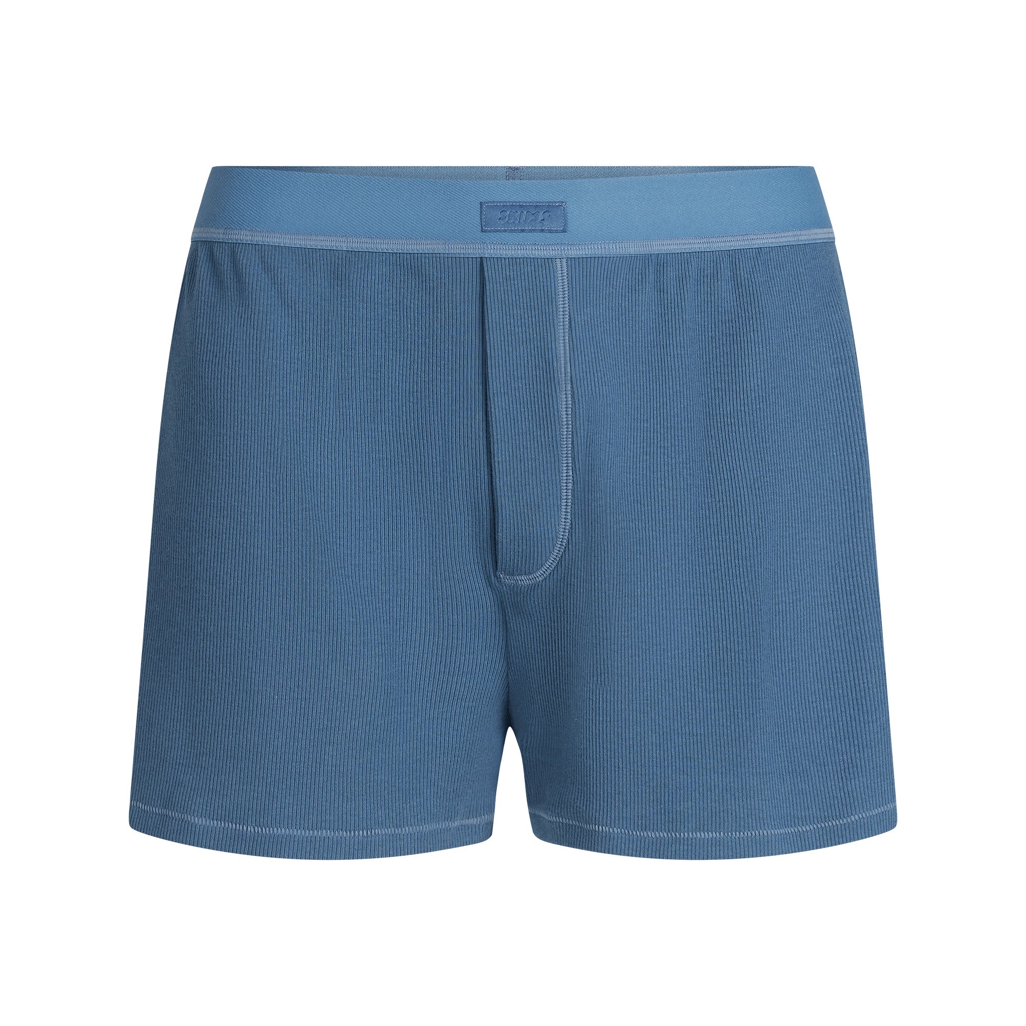 SKIMS COTTON RIB LOOSE BOXER | HARBOR