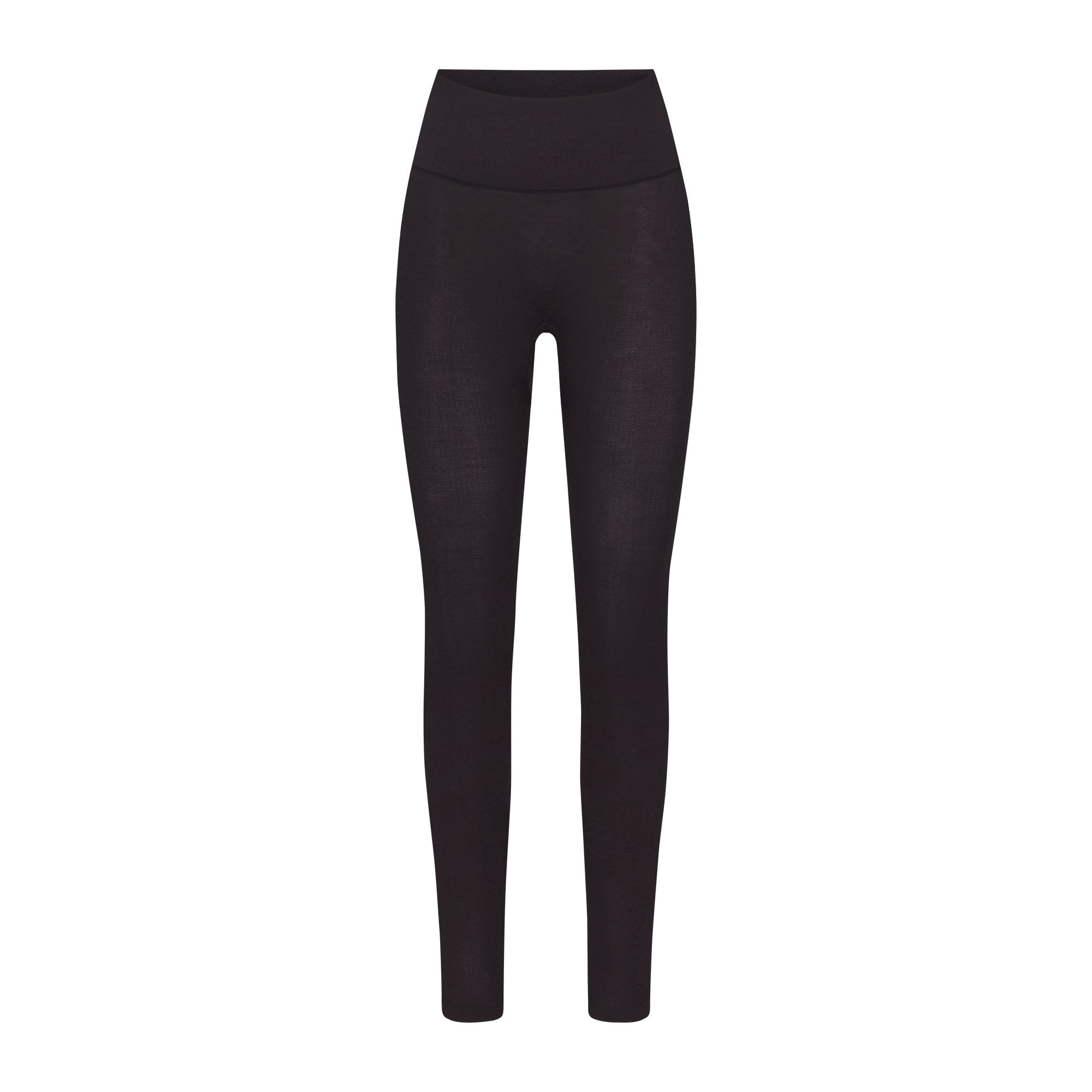 SKIMS WOOL RIB HIGH-WAISTED LEGGING | OBSIDIAN
