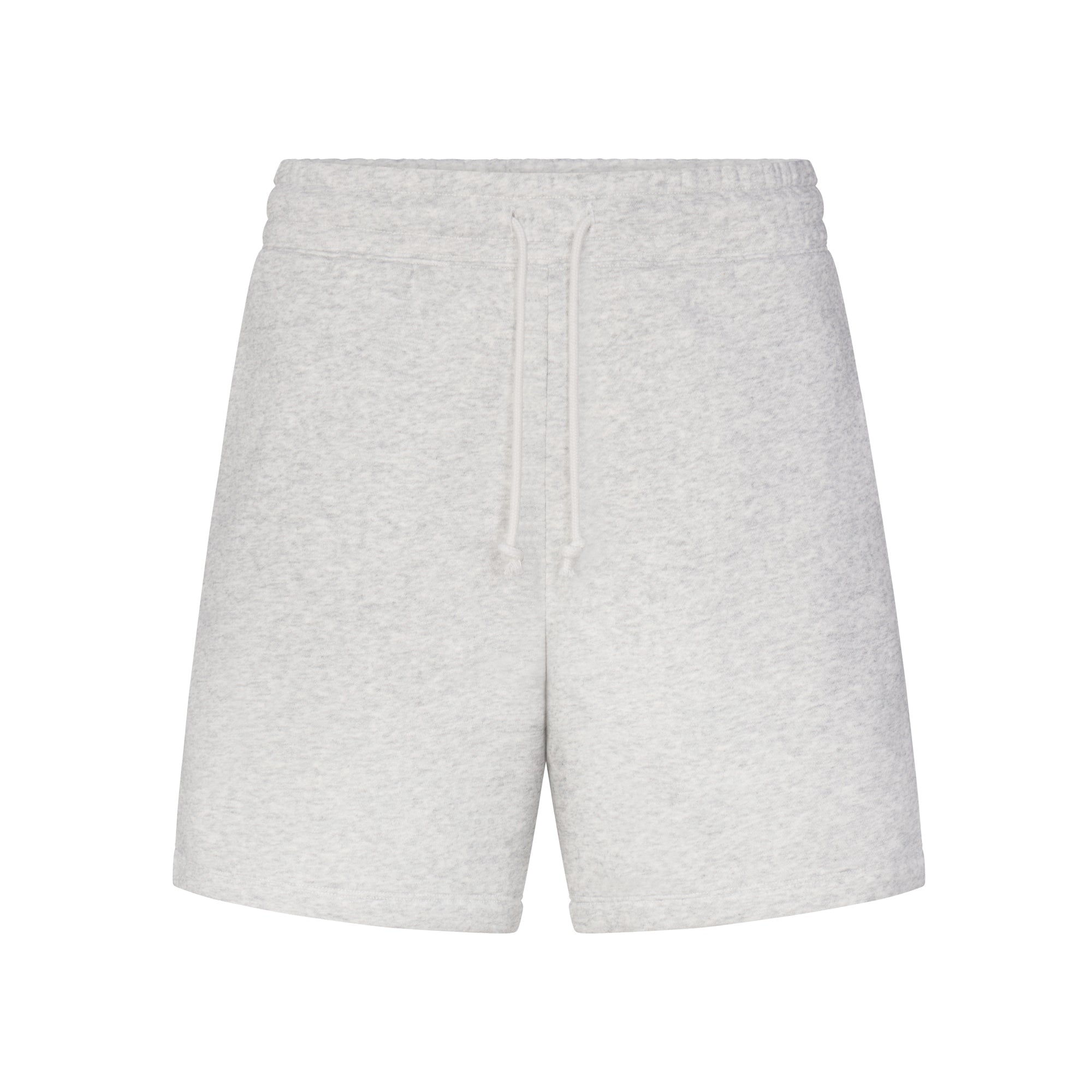 SKIMS FLEECE LOUNGE MENS RELAXED SHORT | LIGHT HEATHER GREY