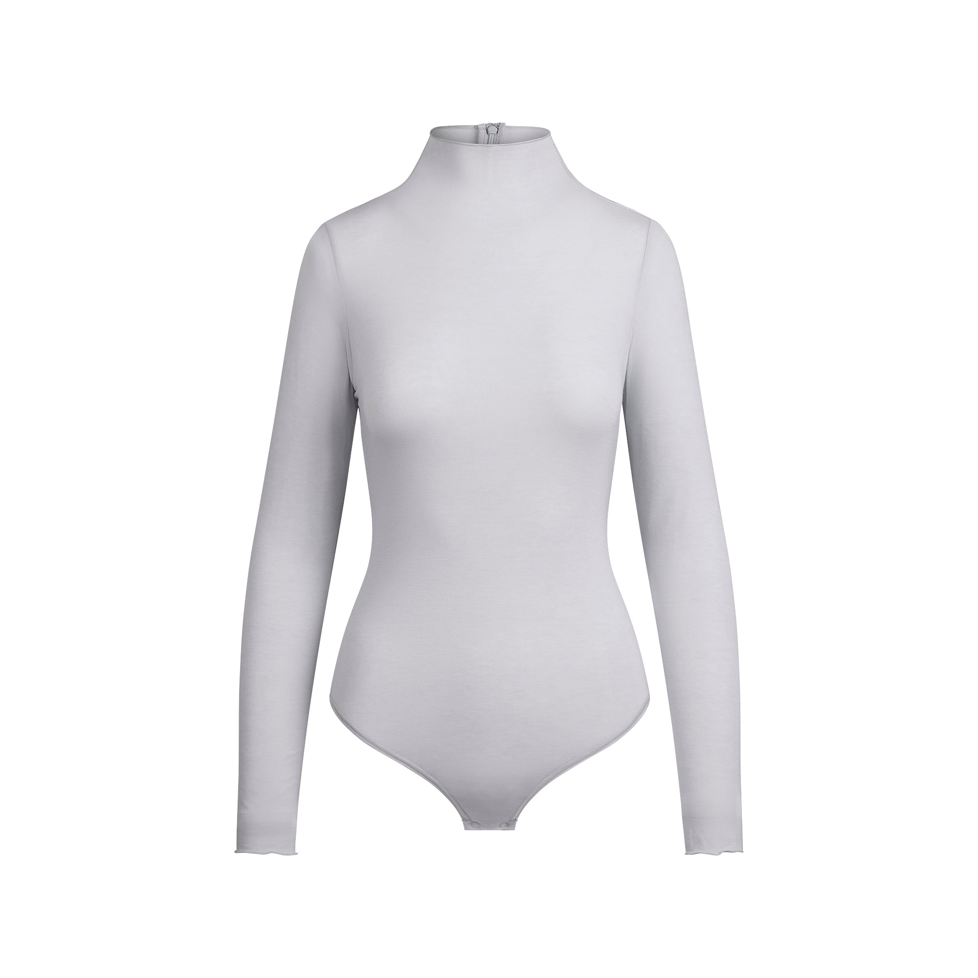 SKIMS SHEER MODAL LONG SLEEVE TURTLENECK BODYSUIT | MIST