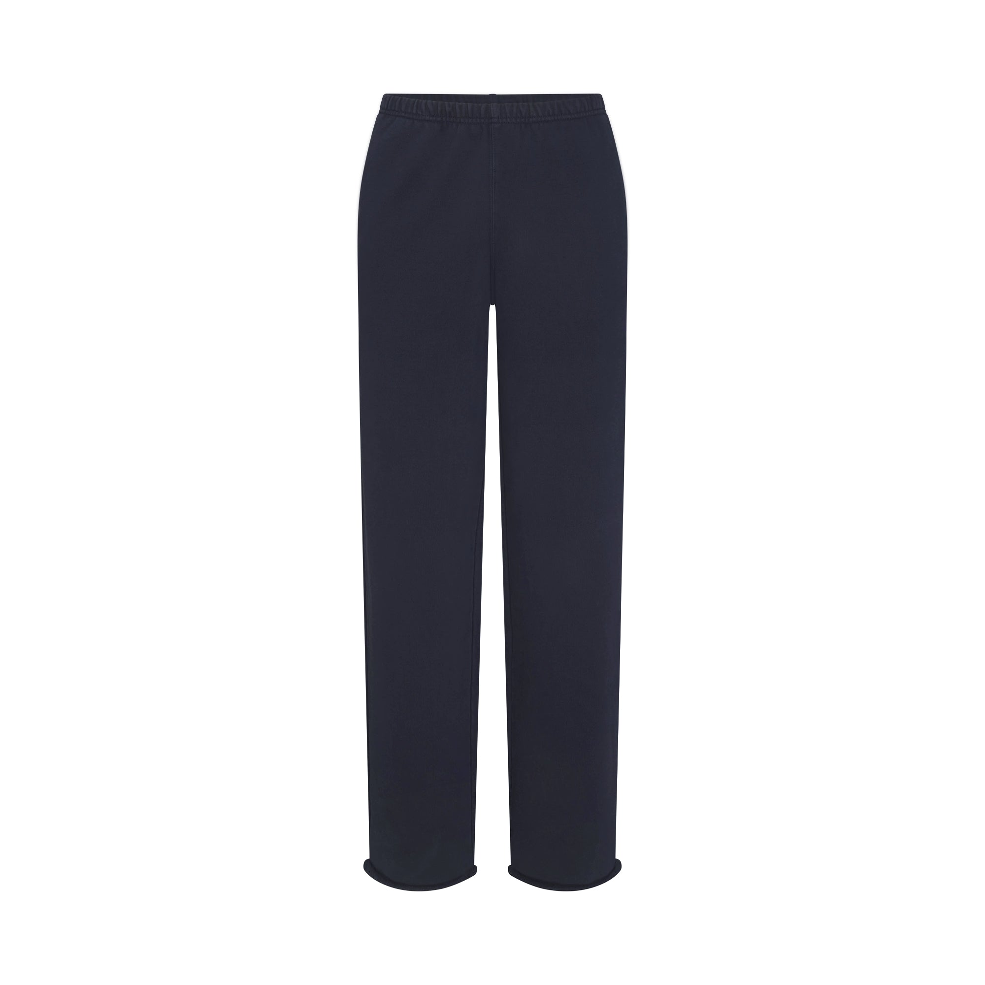 SKIMS BOYFRIEND FLEECE STRAIGHT LEG PANT | NAVY