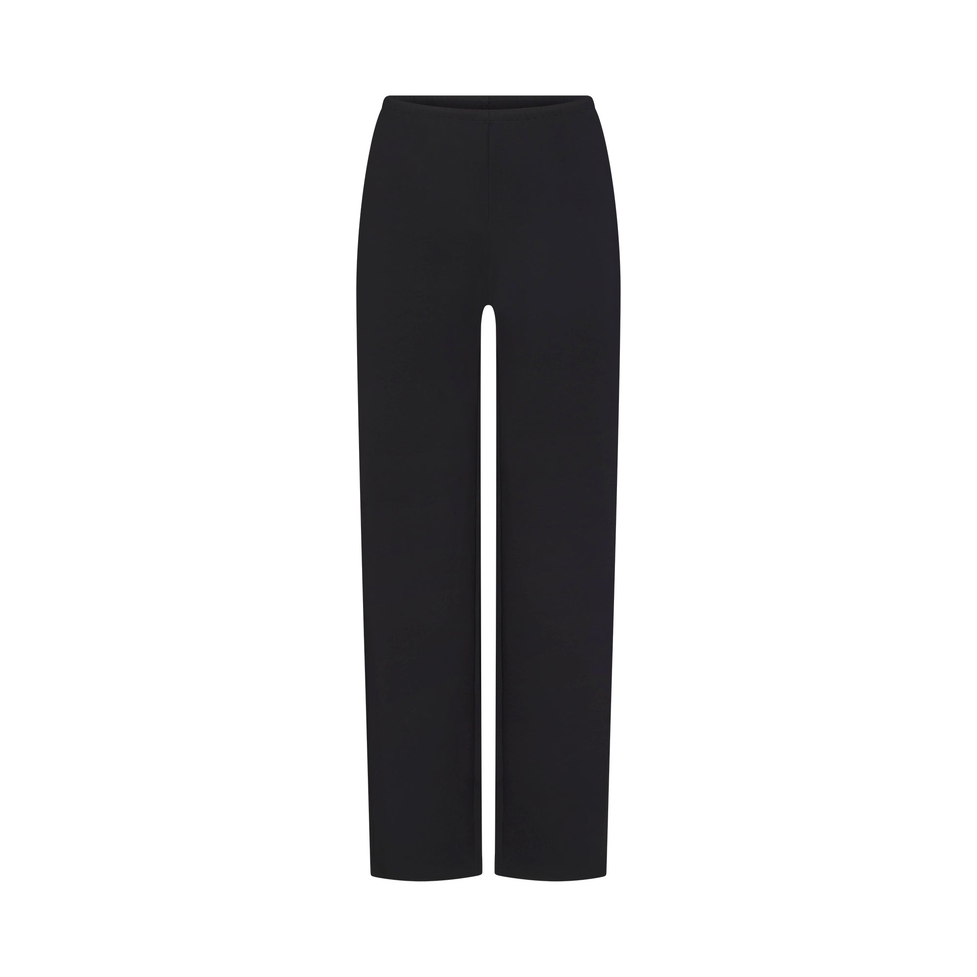 SKIMS HEAVYWEIGHT CREPE STRAIGHT LEG PANT | OBSIDIAN