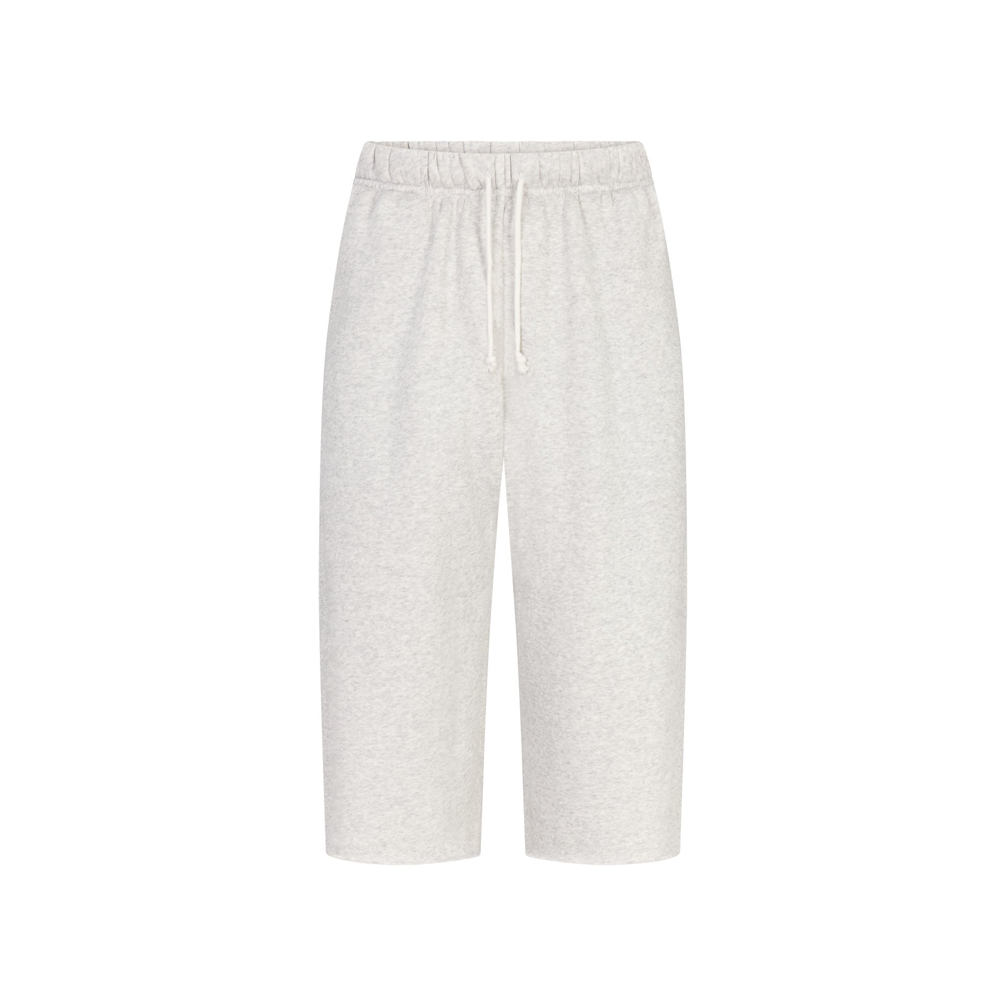 SKIMS FLEECE LOUNGE MENS RELAXED LONG SHORT | LIGHT HEATHER GREY