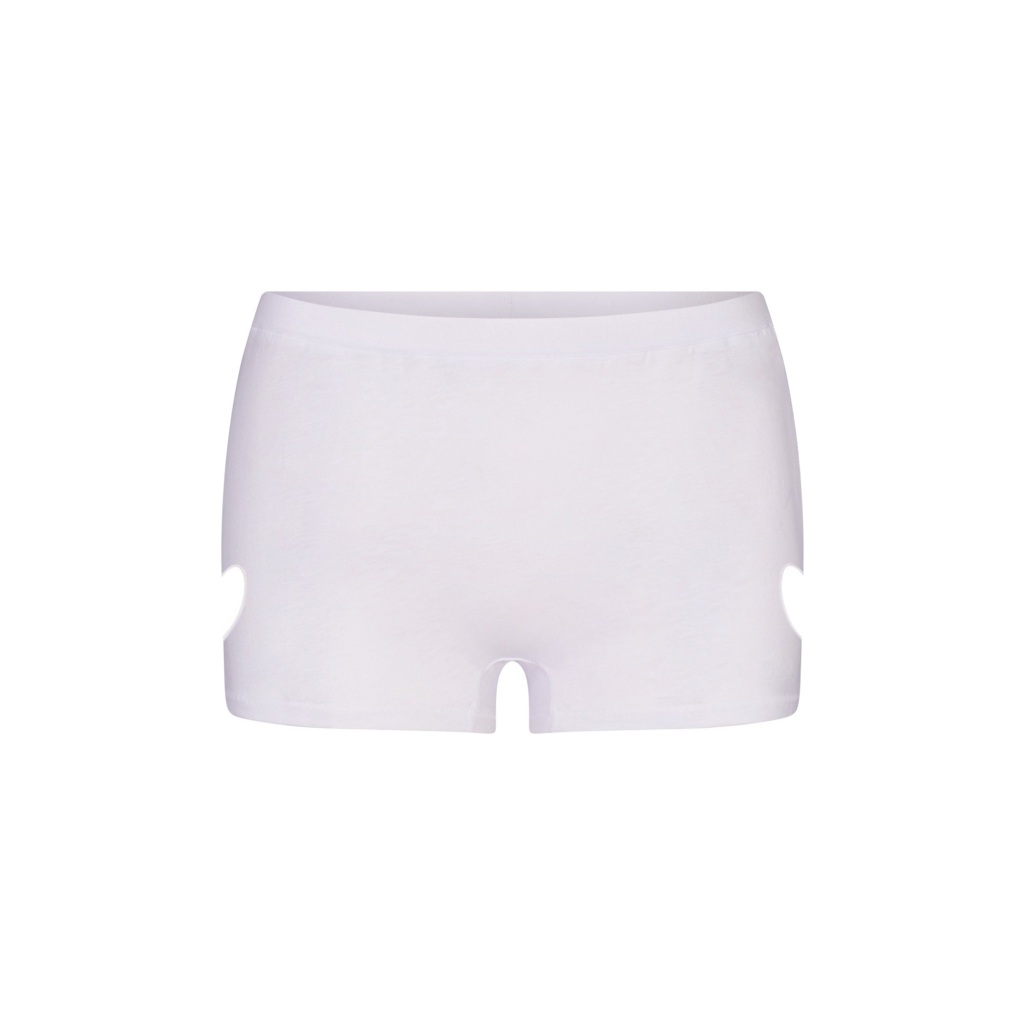 SKIMS WORN IN JERSEY HEART MICRO SHORT | SNOW