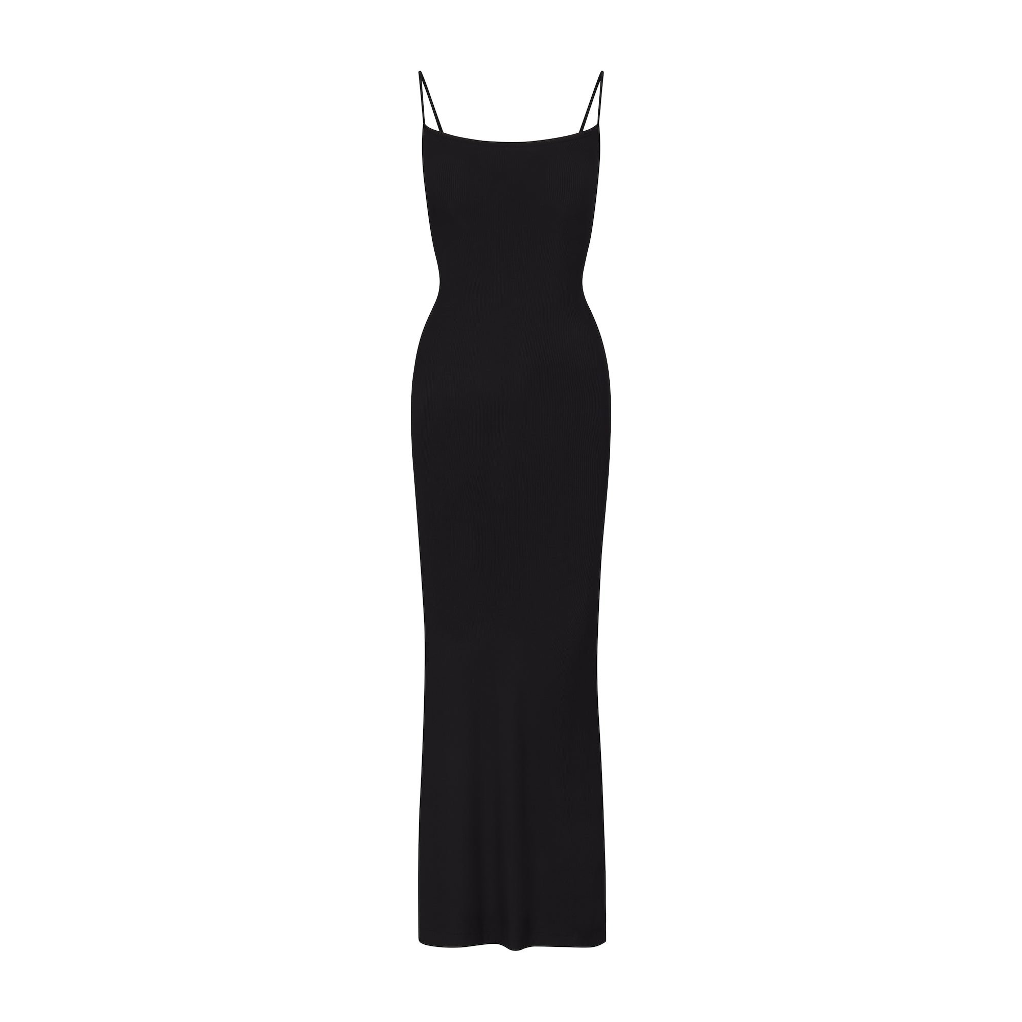 SKIMS SOFT LOUNGE PETITE LONG SLIP DRESS | ONYX