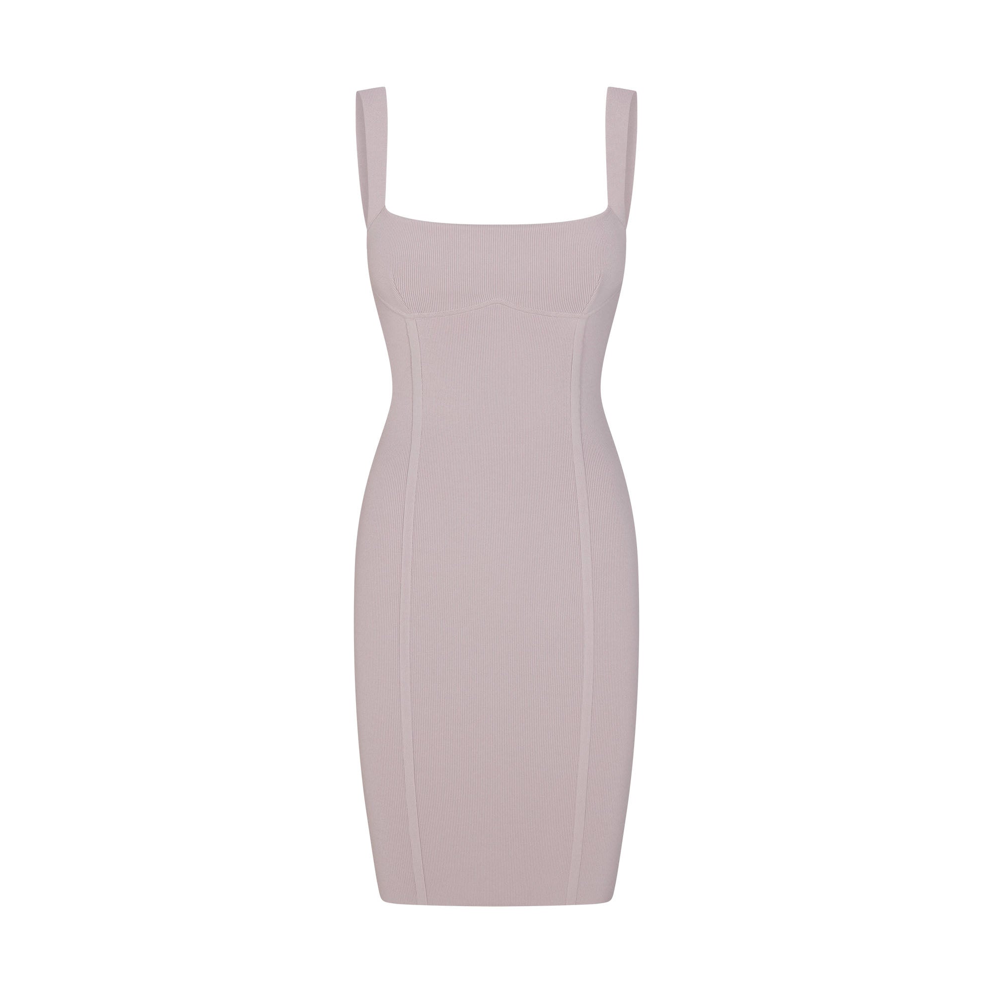 SKIMS REFINED KNIT MIDI DRESS | IRIS MICA