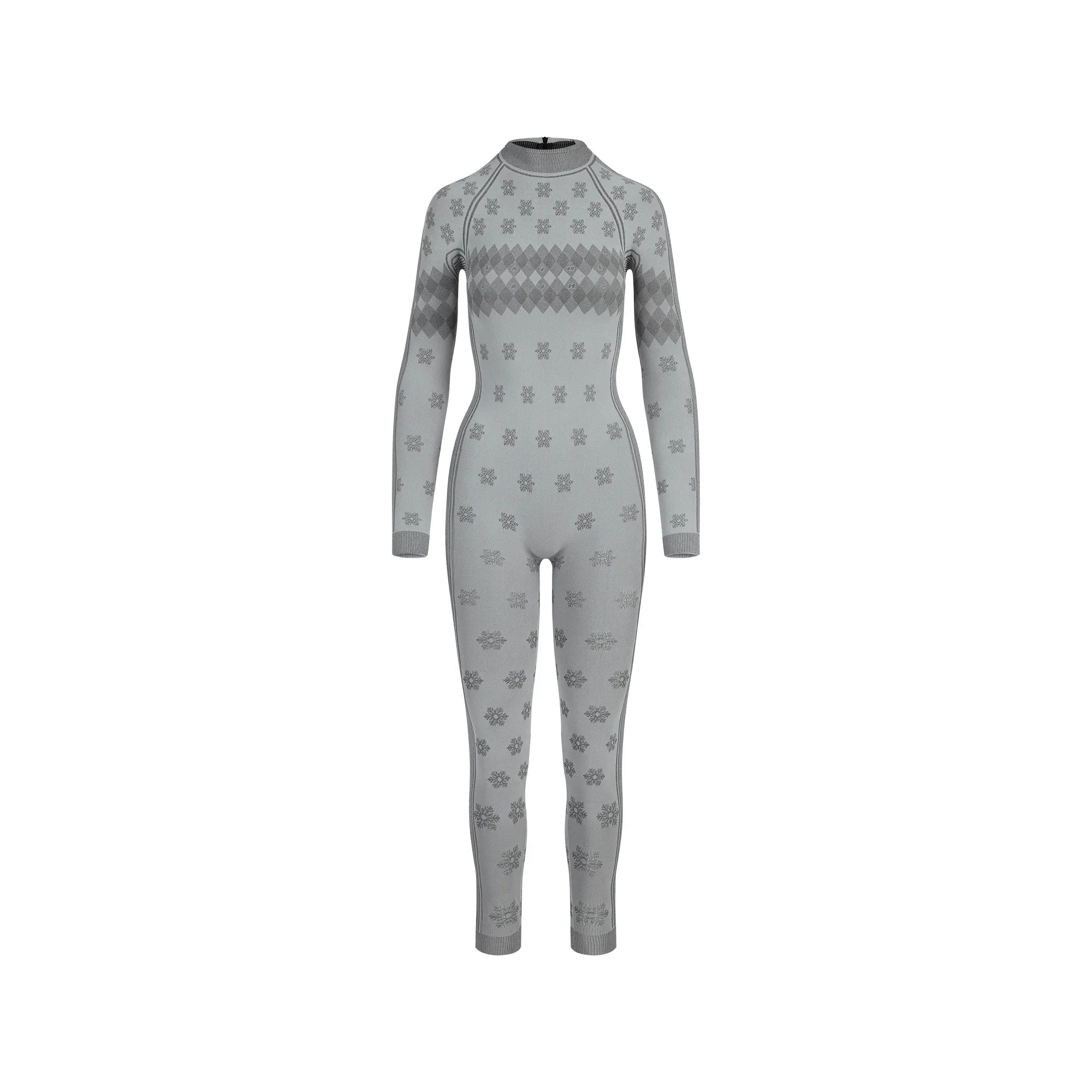 SKIMS FIRST LAYERS TURTLENECK CATSUIT | MIRROR WINTER FAIR ISLE