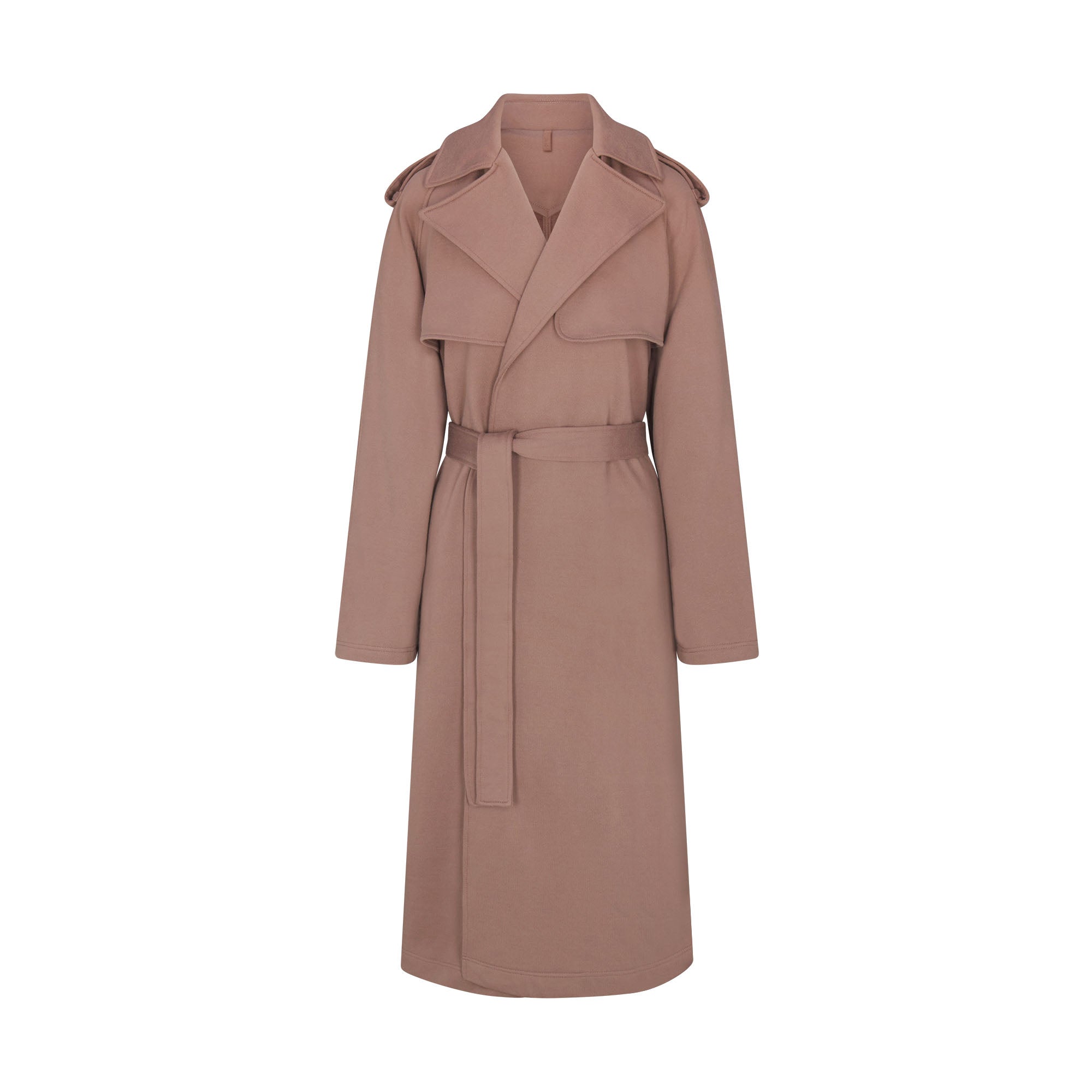 SKIMS BOYFRIEND FLEECE OVERBedenD TRENCH COAT | UMBER