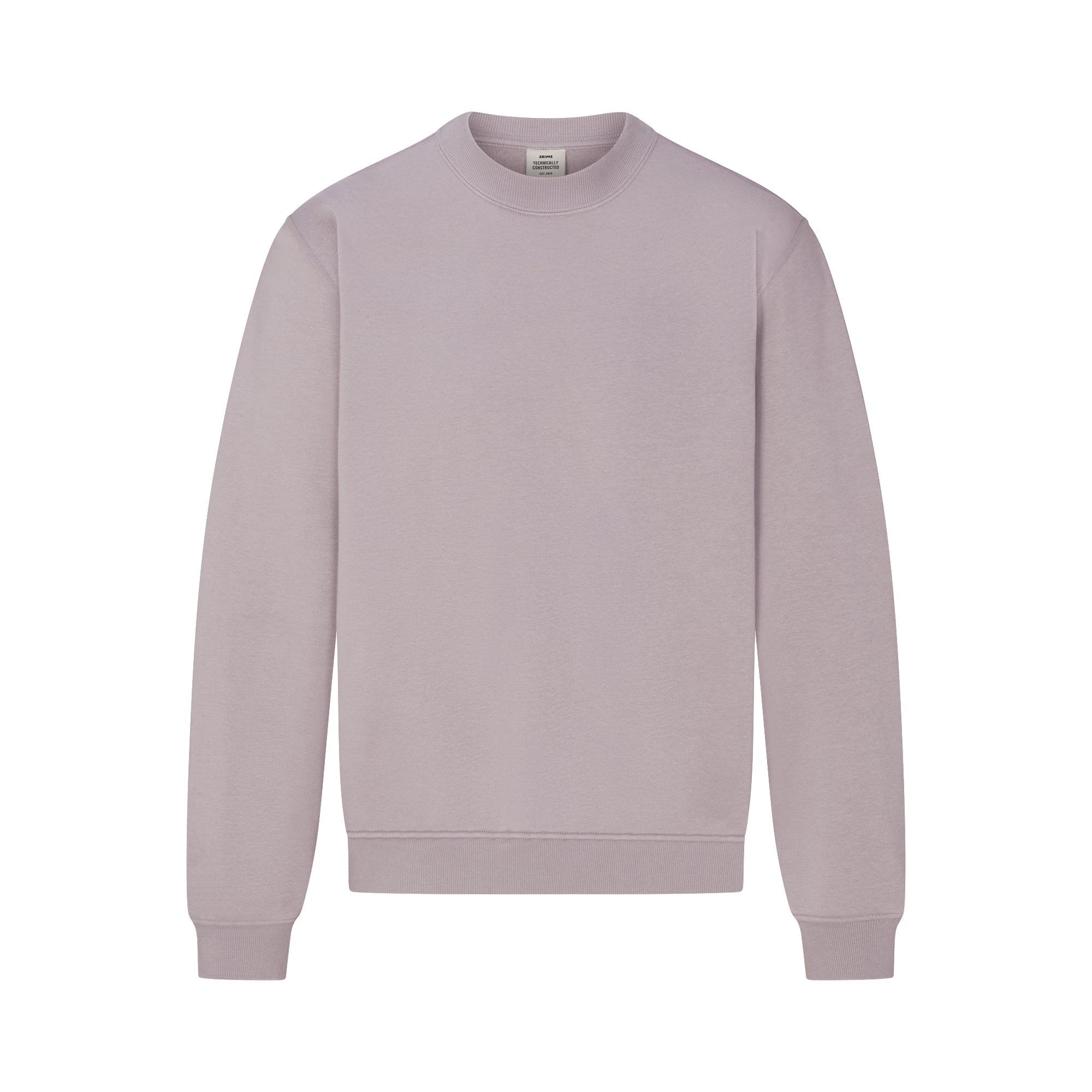 SKIMS FLEECE LOUNGE MENS RELAXED CREWNECK | SHADOW