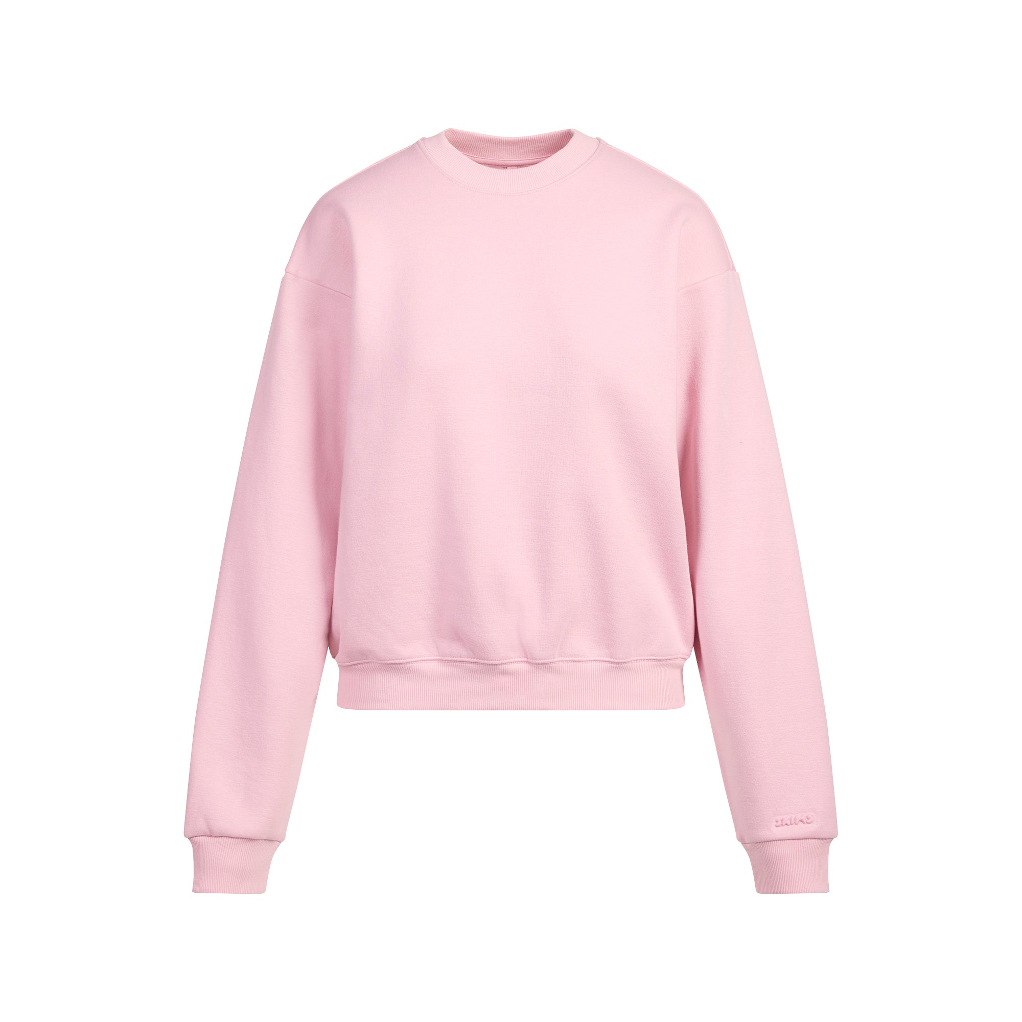 SKIMS COTTON FLEECE CLASSIC CREWNECK | HALITE