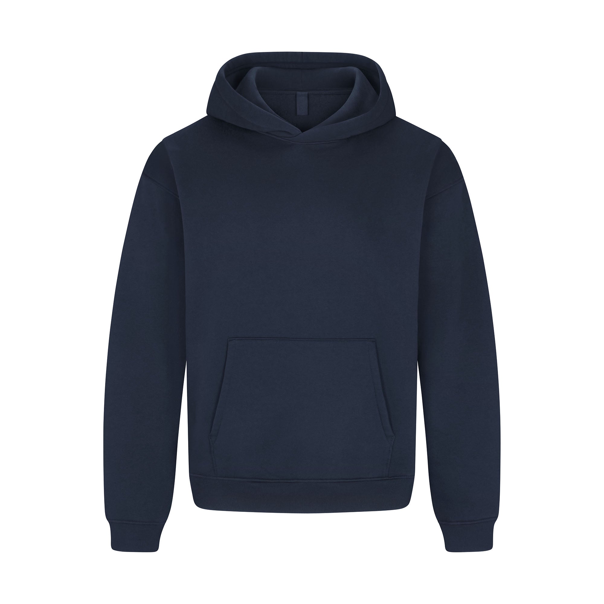 SKIMS FLEECE LOUNGE MENS RELAXED HOODIE | NAVY