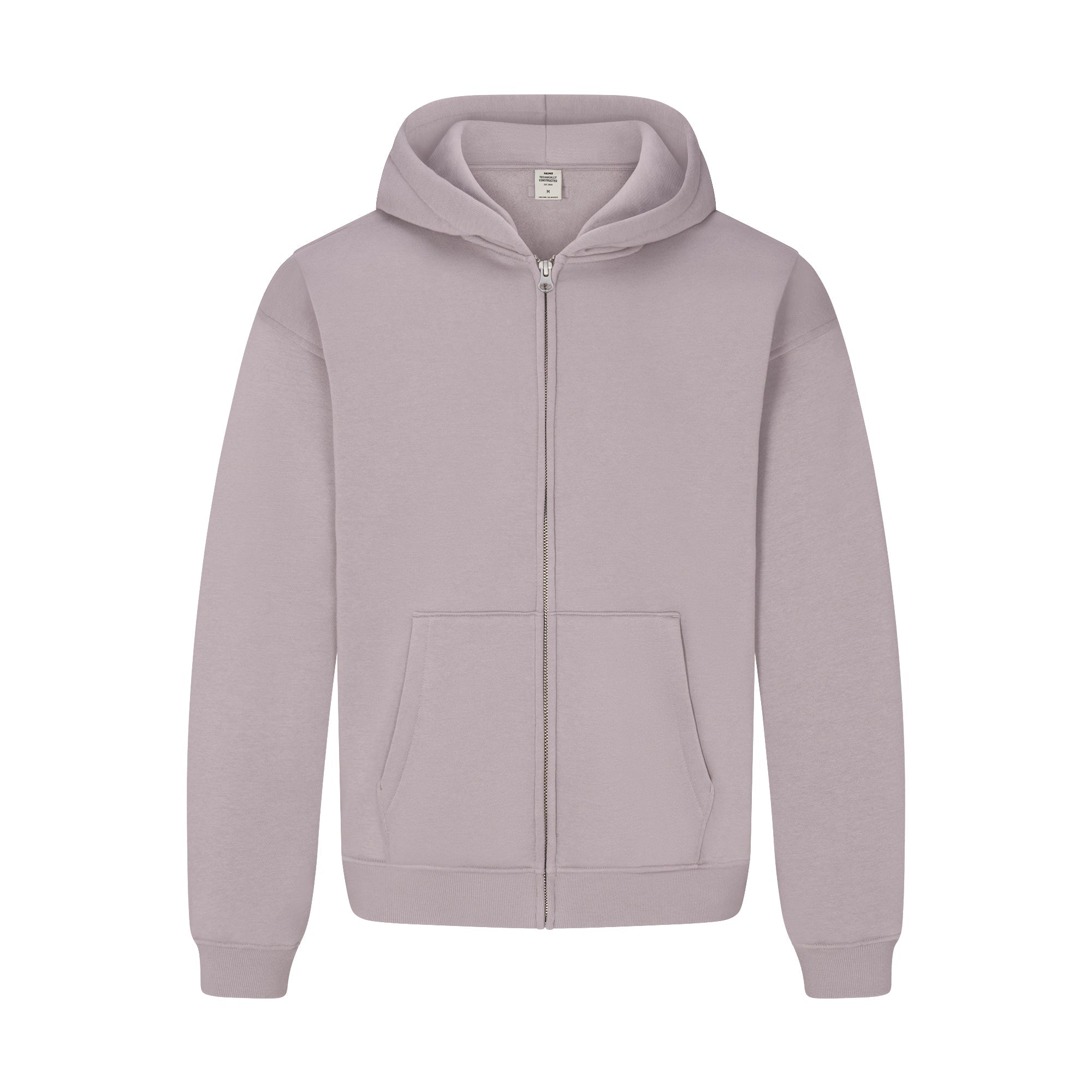 SKIMS FLEECE LOUNGE MENS RELAXED ZIP UP HOODIE | SHADOW