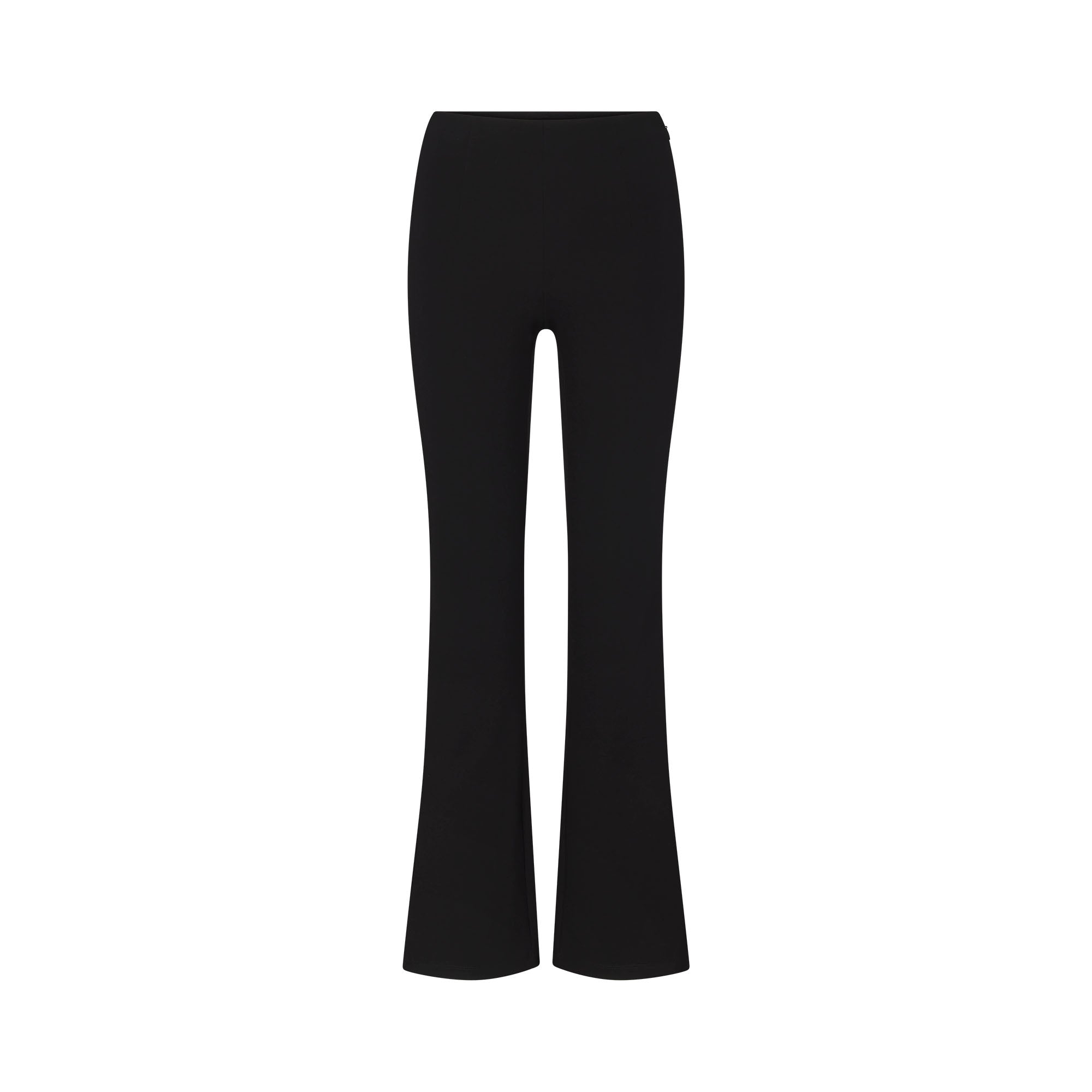 SKIMS THE ESSENTIAL COLLECTION HIGH-WAISTED CROPPED KICK FLARE PANT | OBSIDIAN
