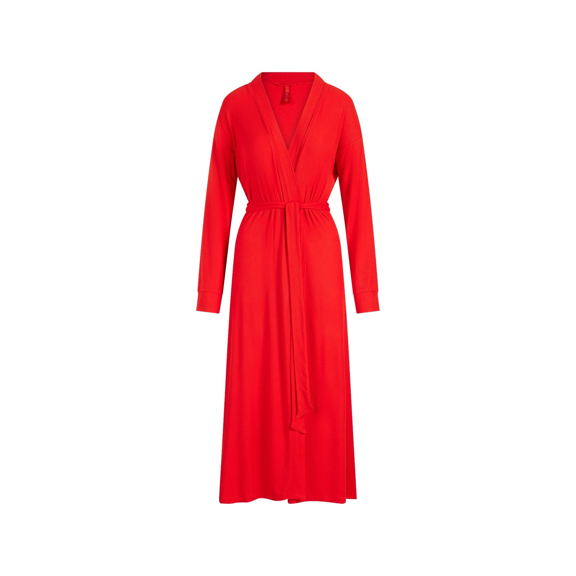 SKIMS SOFT LOUNGE LONG ROBE | CHERRY