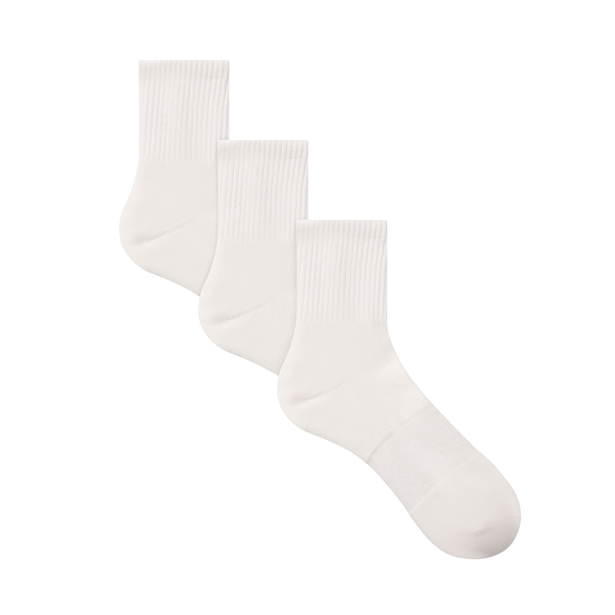SKIMS MENS 3/4 CREW SOCK 3-PACK | CHALK