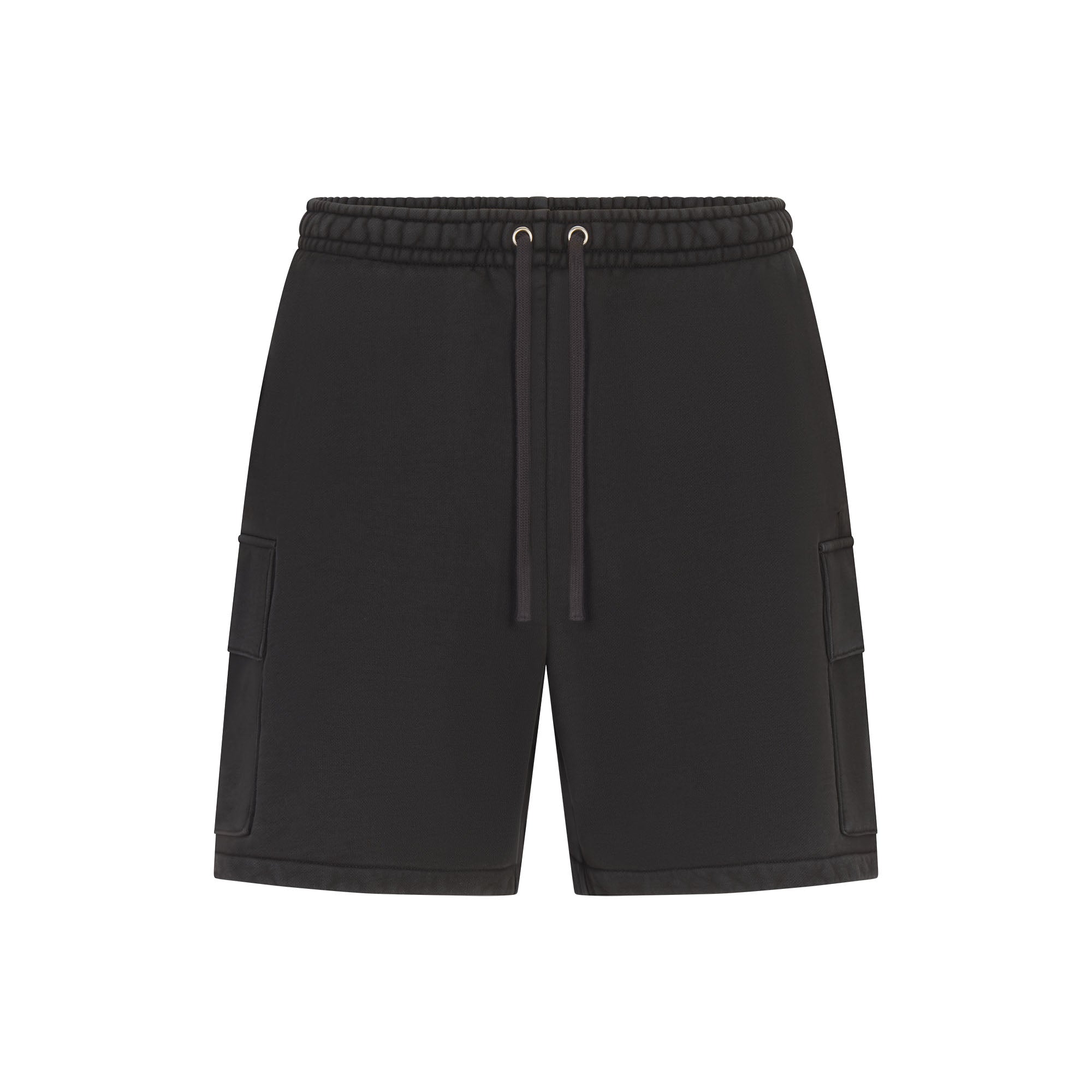 SKIMS HEAVYWEIGHT FLEECE MENS CARGO SHORT | WASHED ONYX