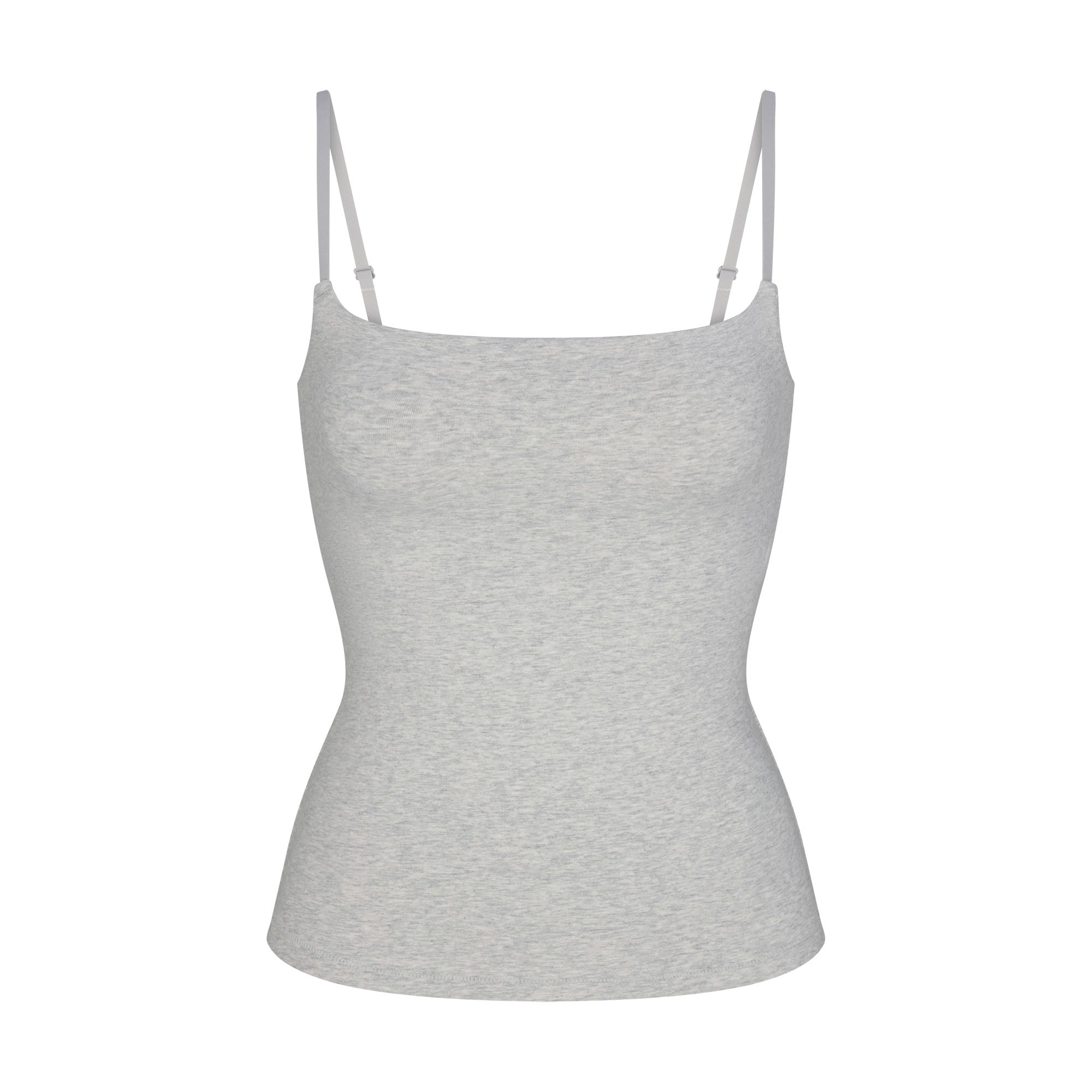 SKIMS COTTON JERSEY CAMI | LIGHT HEATHER GREY