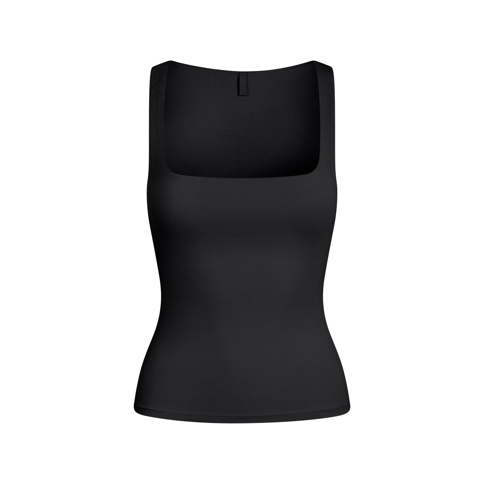 SKIMS SMOOTH LAYERS SQUARE NECK TANK | OBSIDIAN