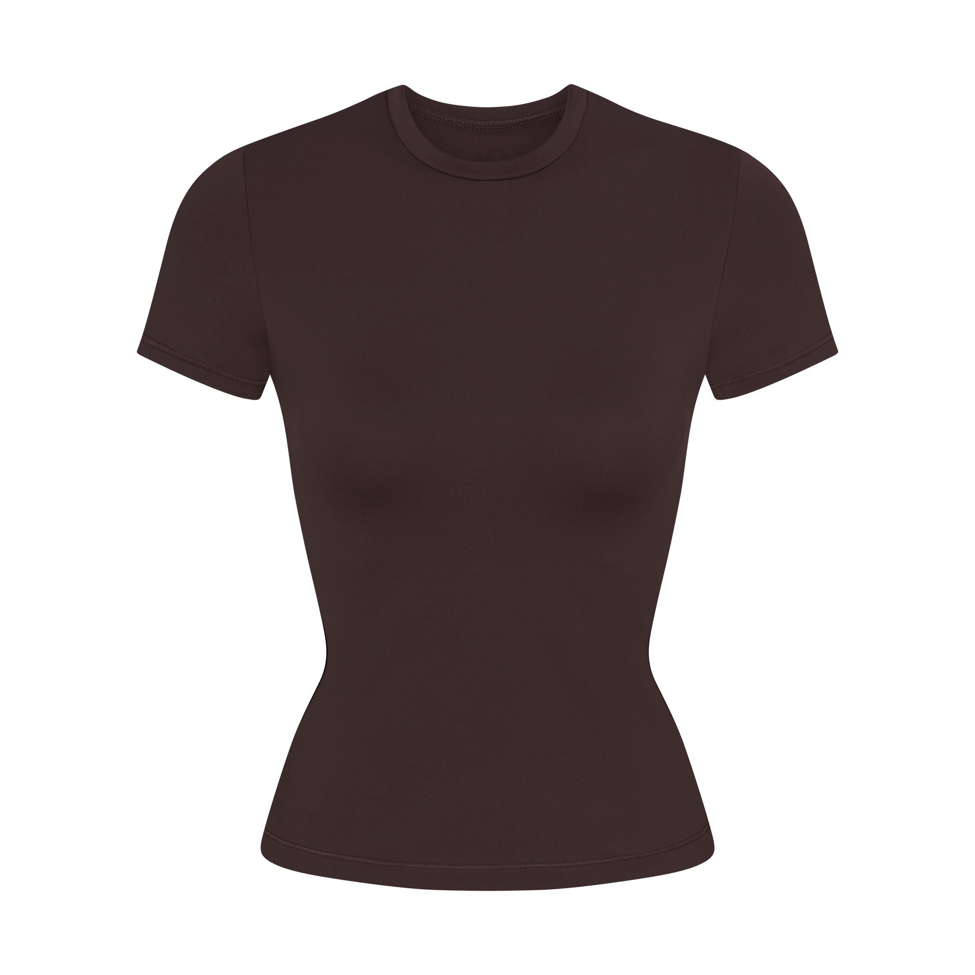 NikeSKIMS MATTE PADDED BABY TEE | DARK SEPIA