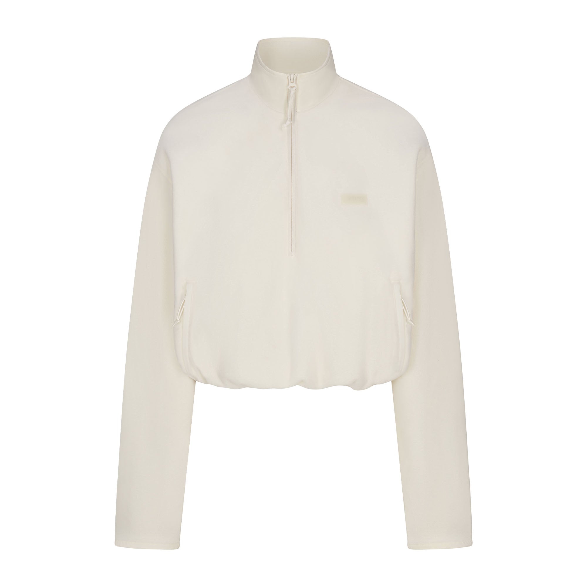 SKIMS OUTDOOR FLEECE HALF ZIP PULLOVER | ECRU