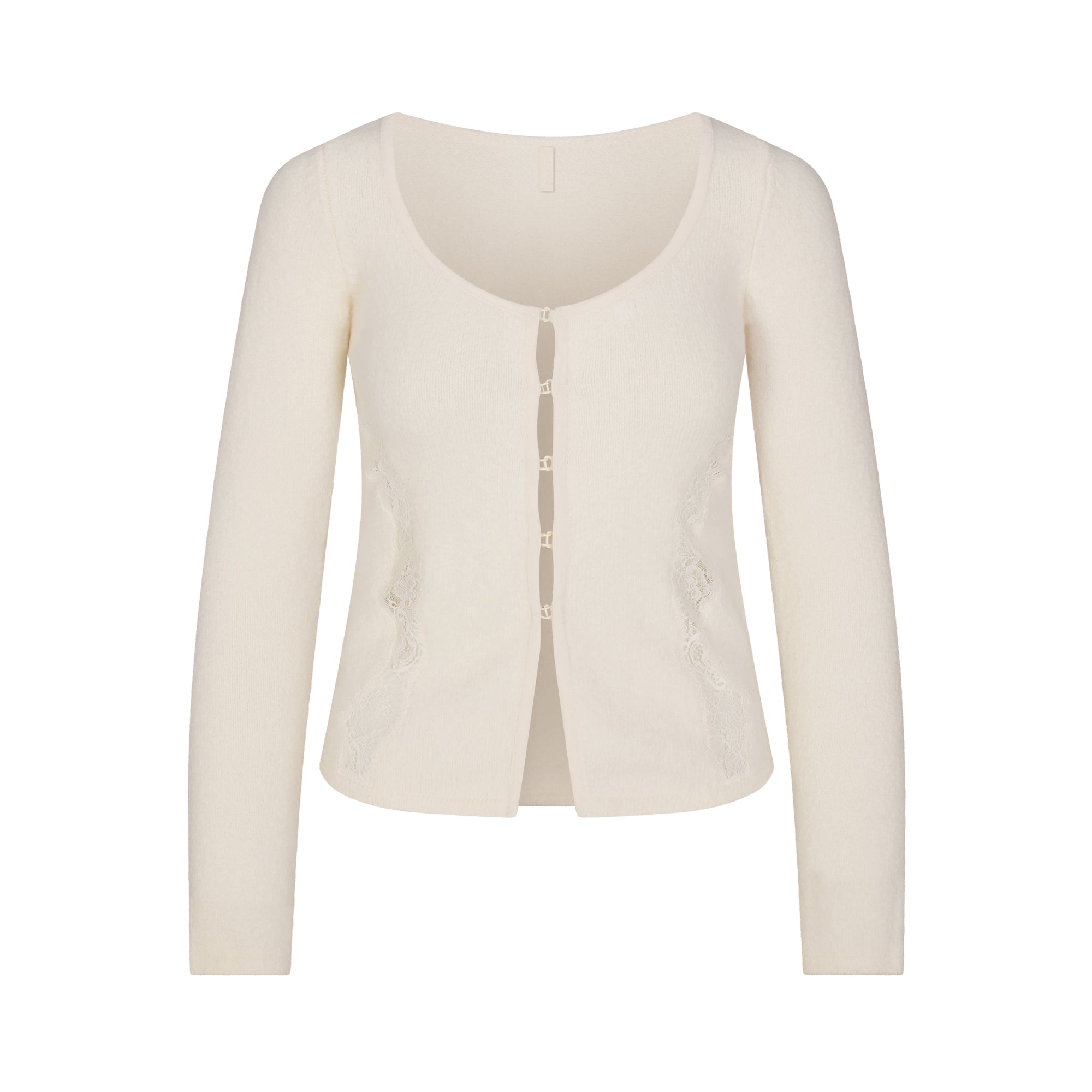 SKIMS LACE KNIT LONG SLEEVE CARDIGAN | SUGAR