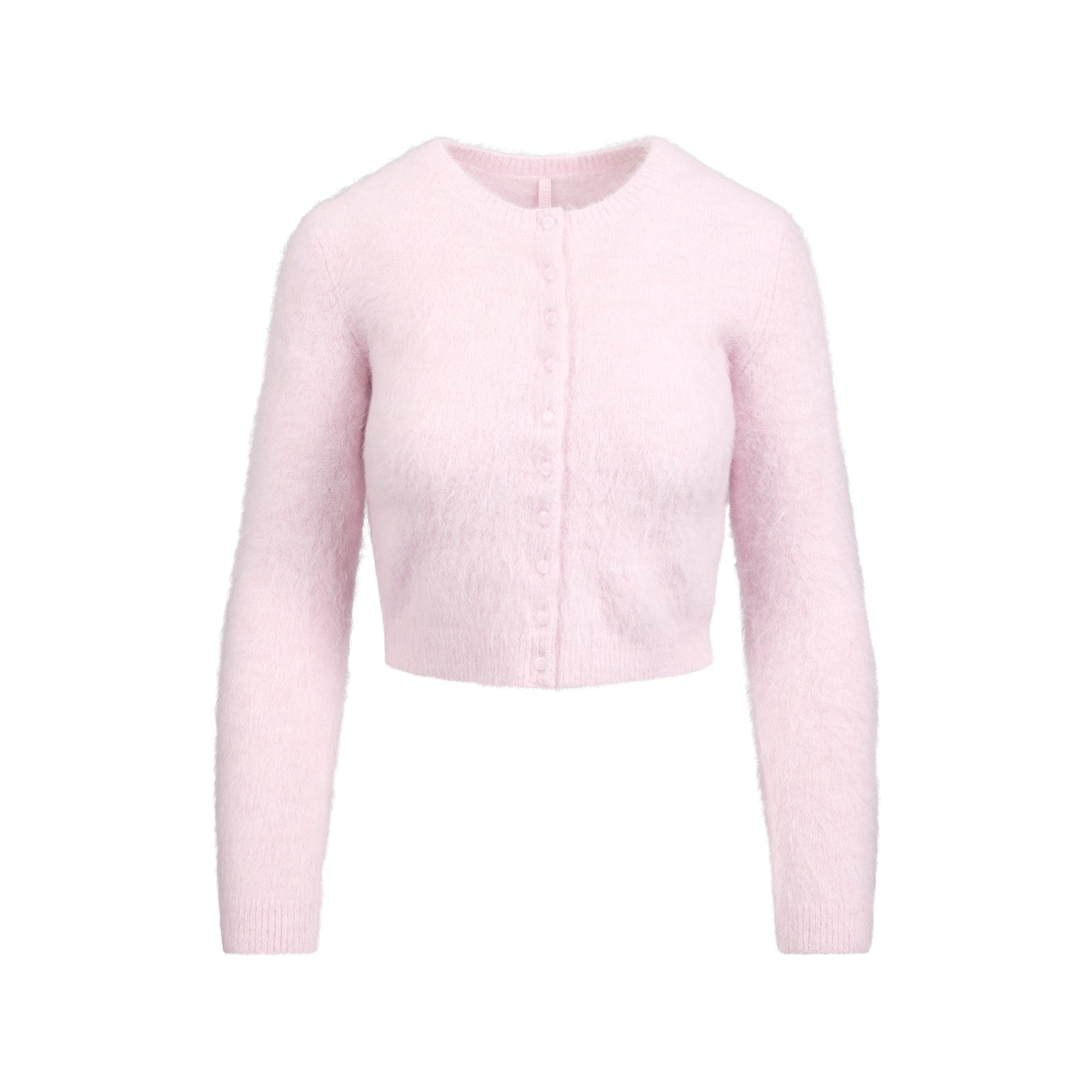 SKIMS BRUSHED ALPACA LONG SLEEVE CARDIGAN | CHERRY BLOSSOM